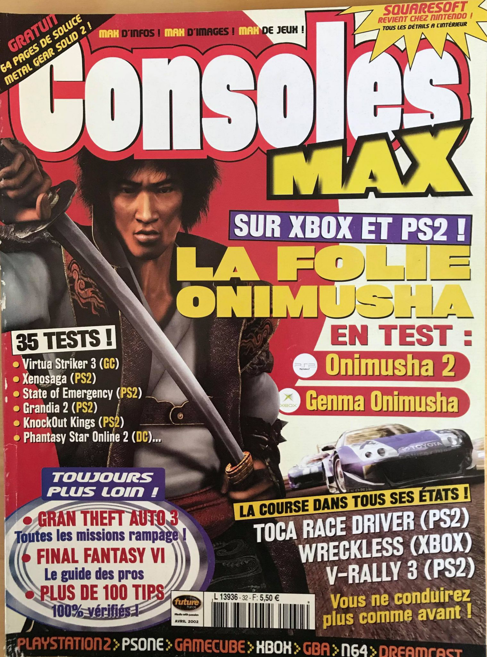 Première page de consolesmax numero32