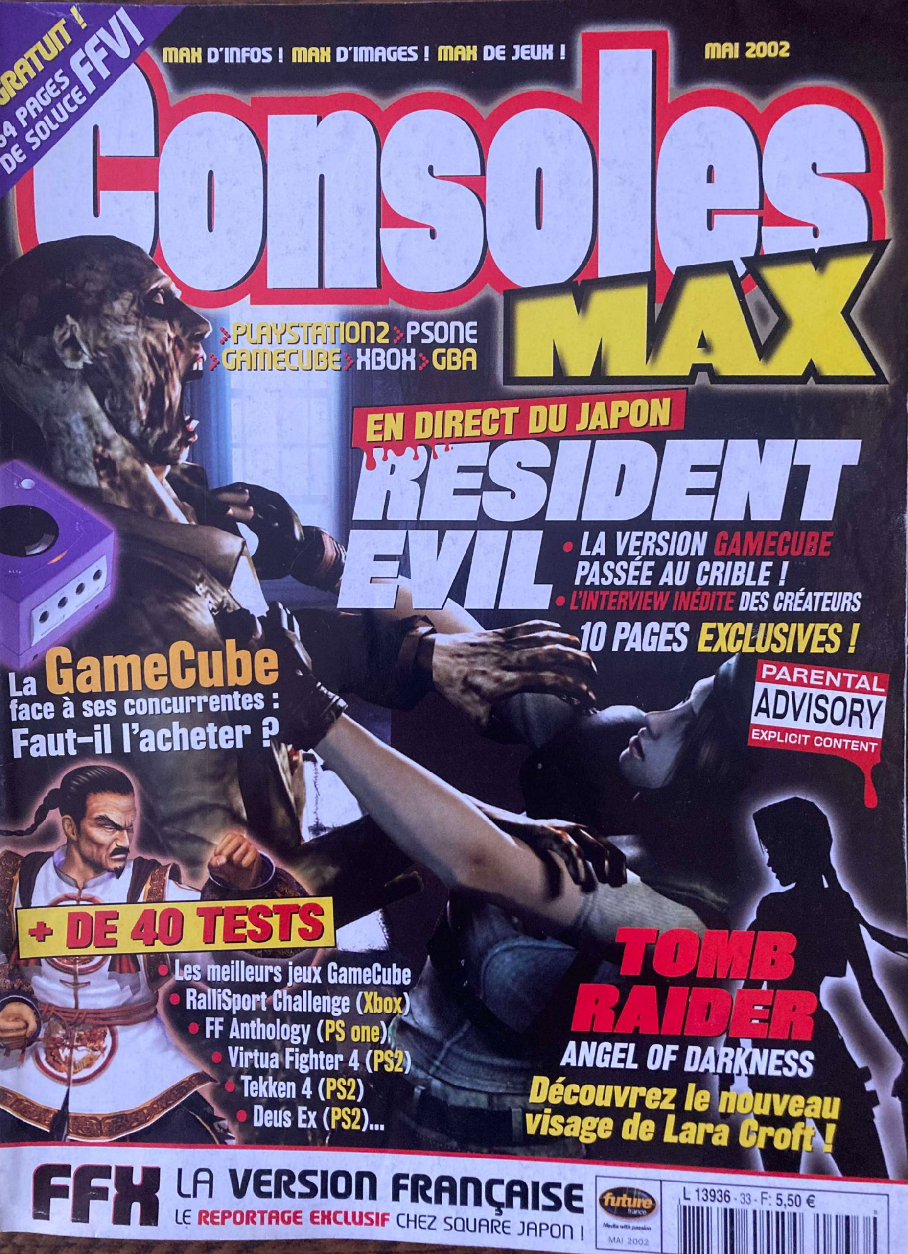 Première page de consolesmax numero33