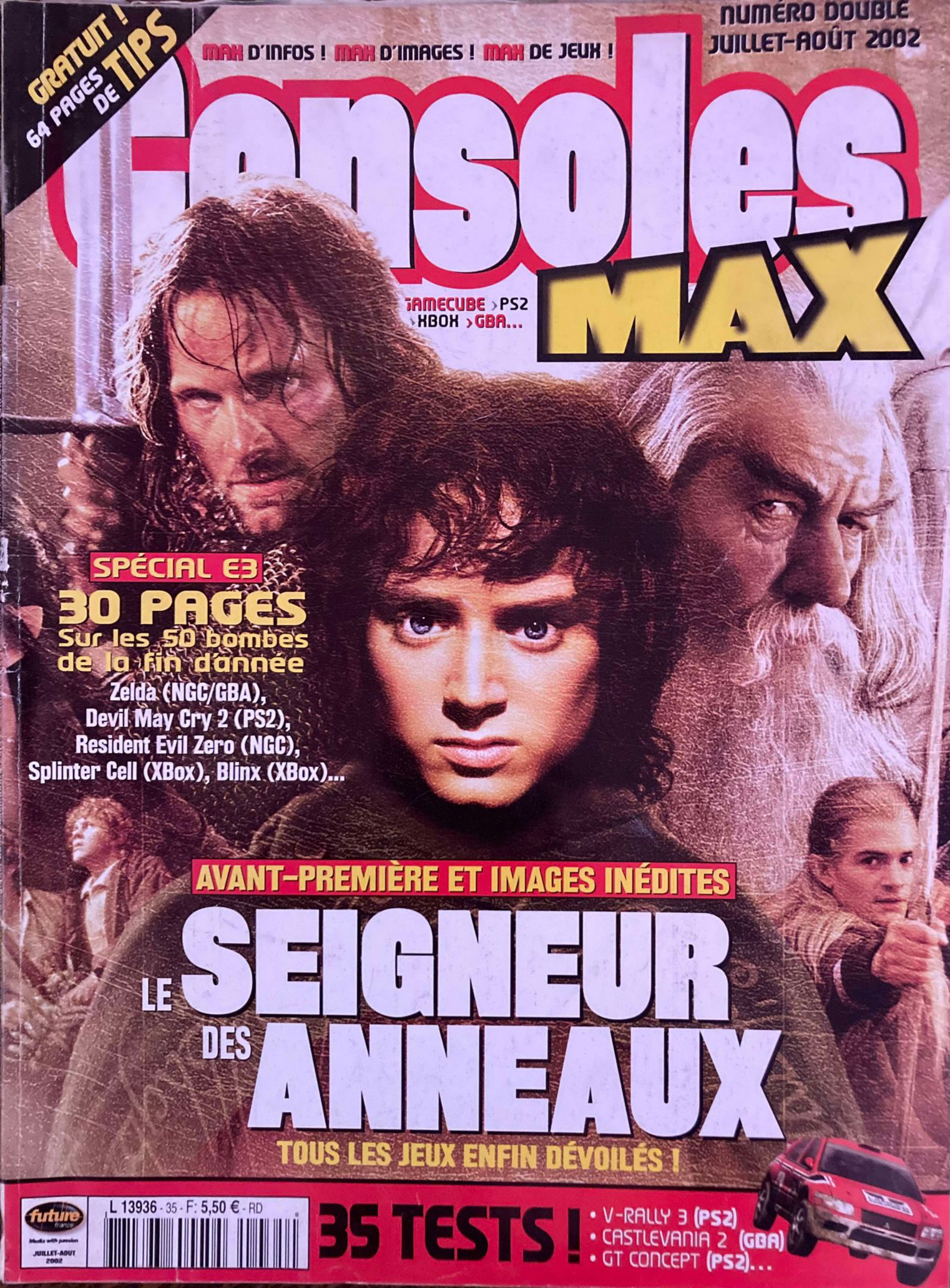 Première page de consolesmax numero35