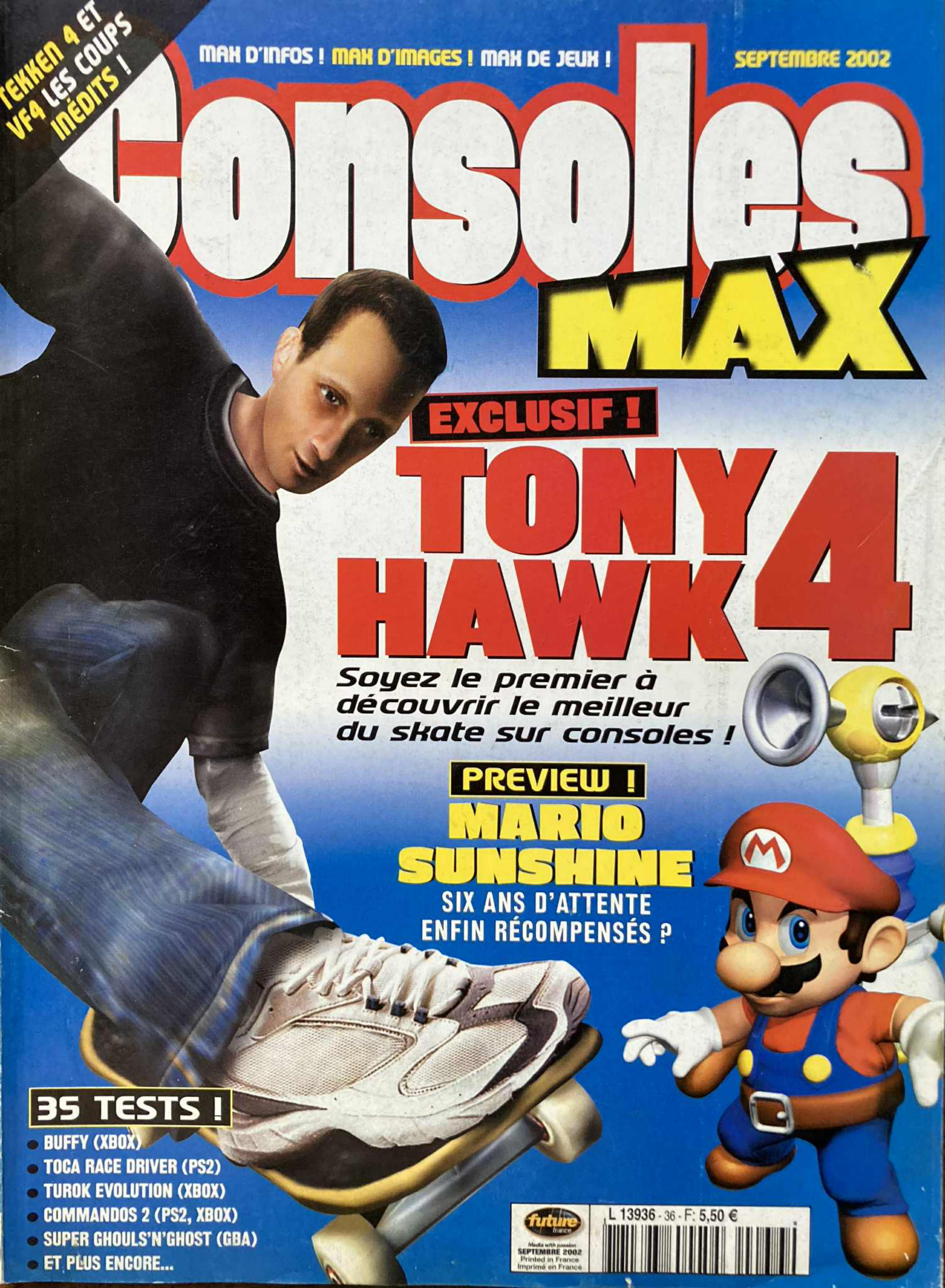 Première page de consolesmax numero36