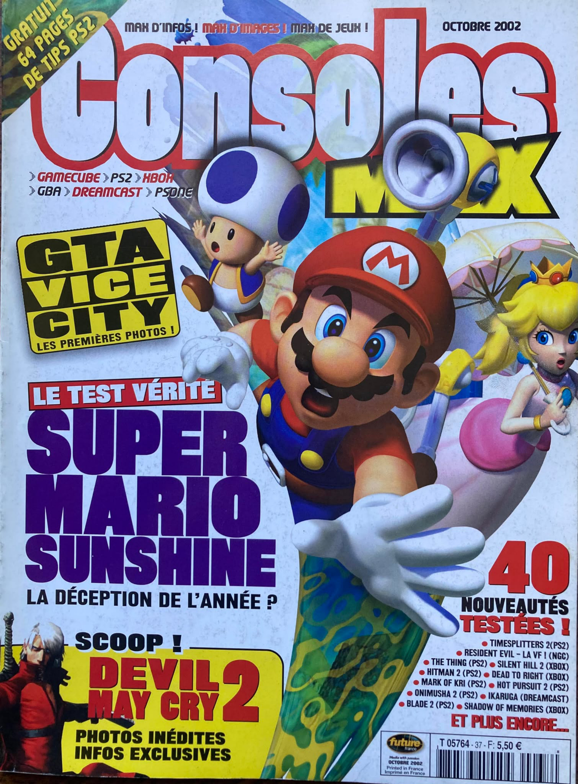 Première page de consolesmax numero37
