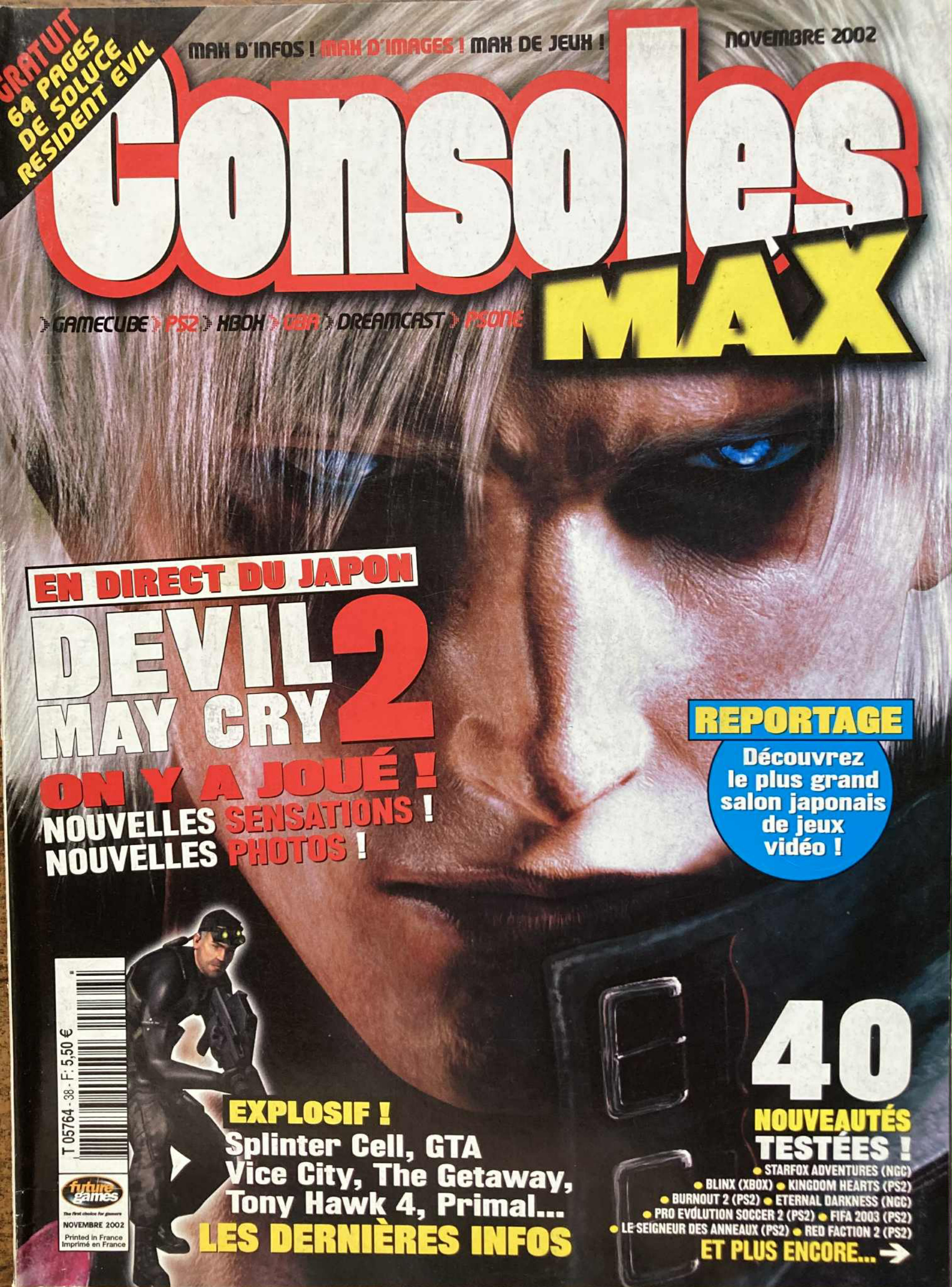 Première page de consolesmax numero38