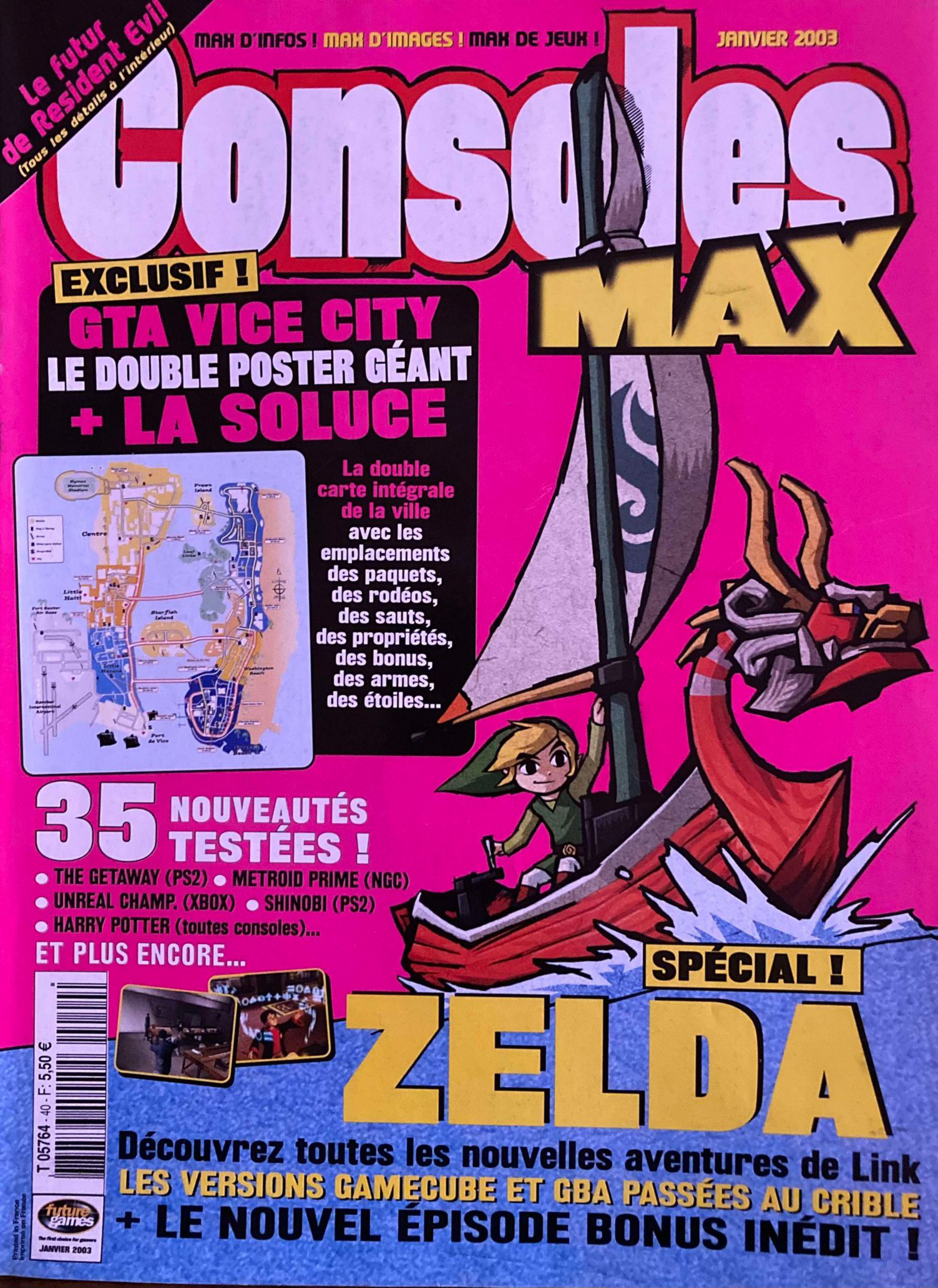 Première page de consolesmax numero40