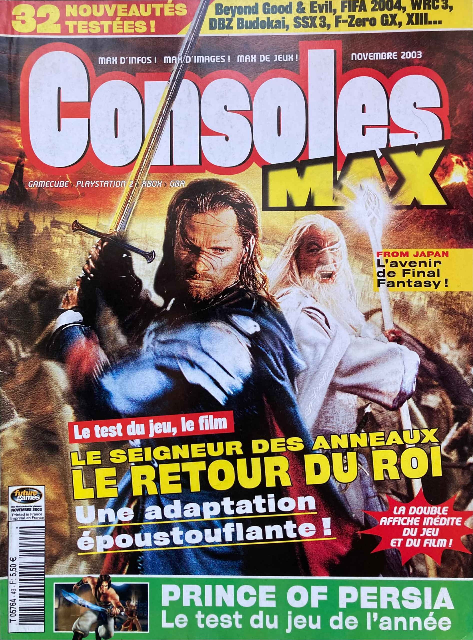 Première page de consolesmax numero49
