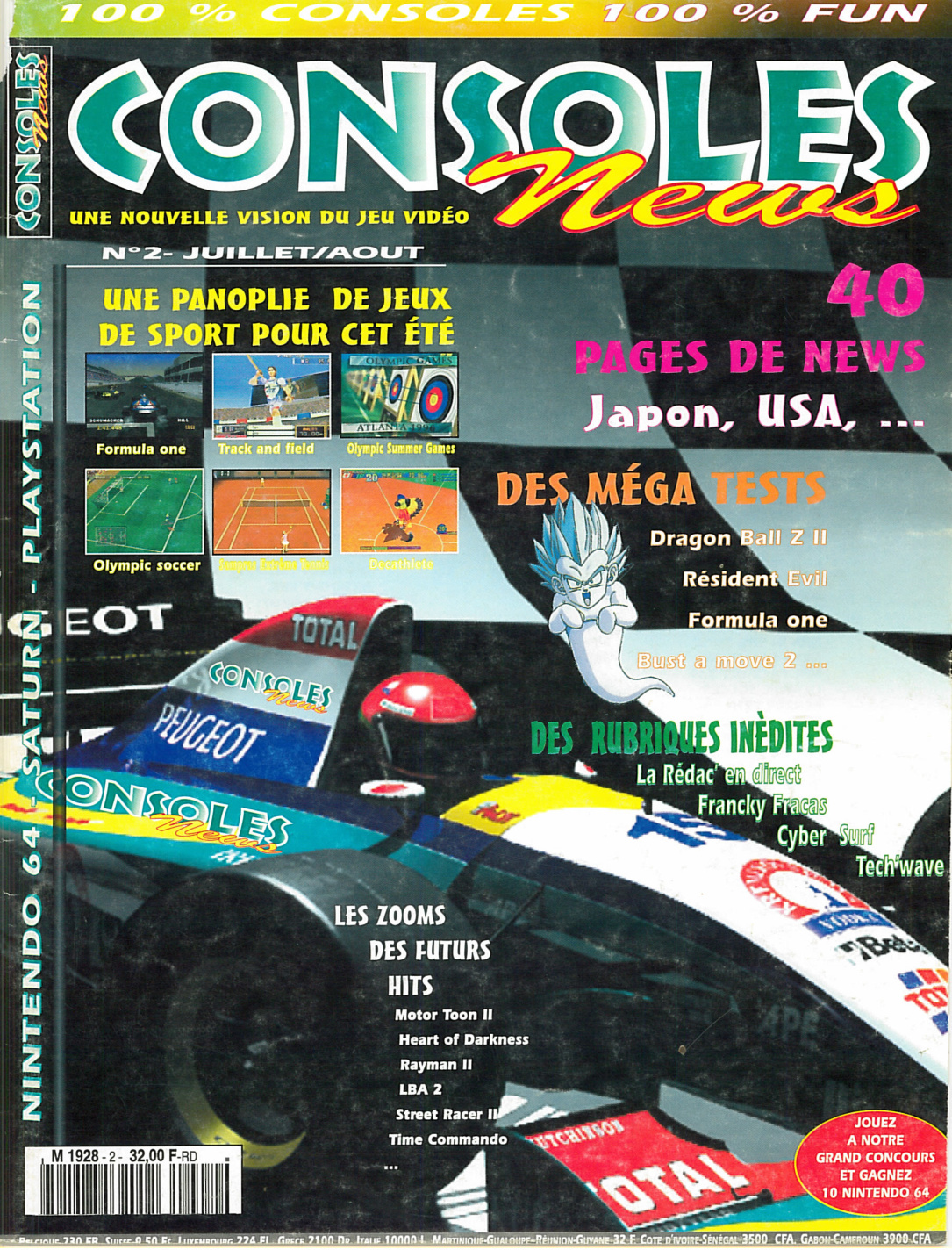 Première page de consolesnews numero02
