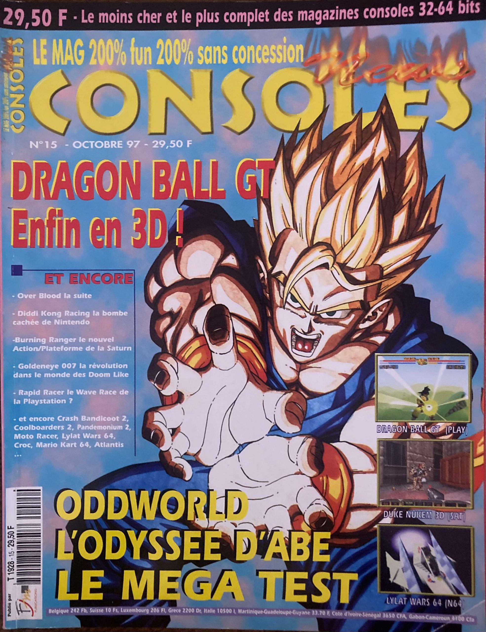 Première page de consolesnews numero15