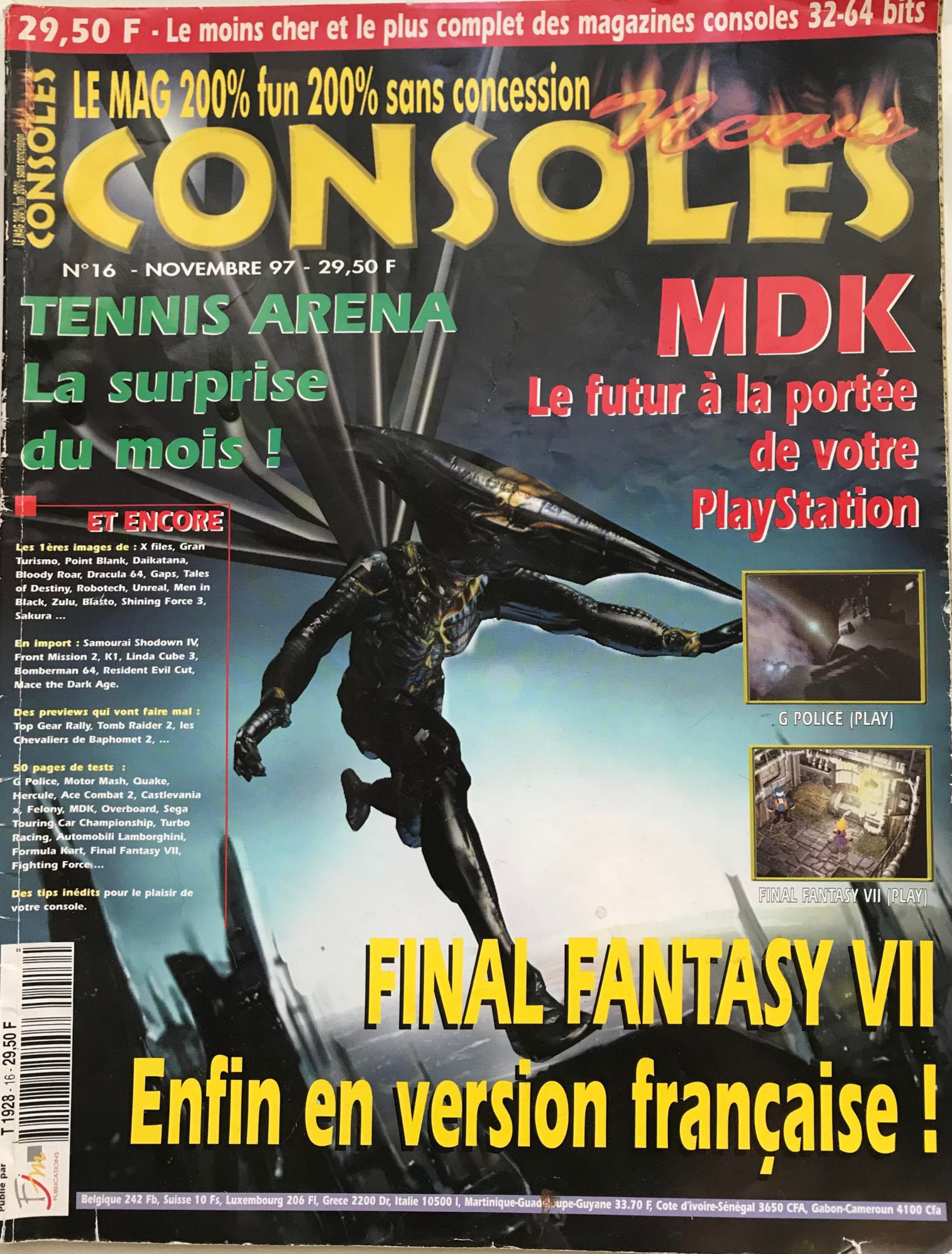 Première page de consolesnews numero16