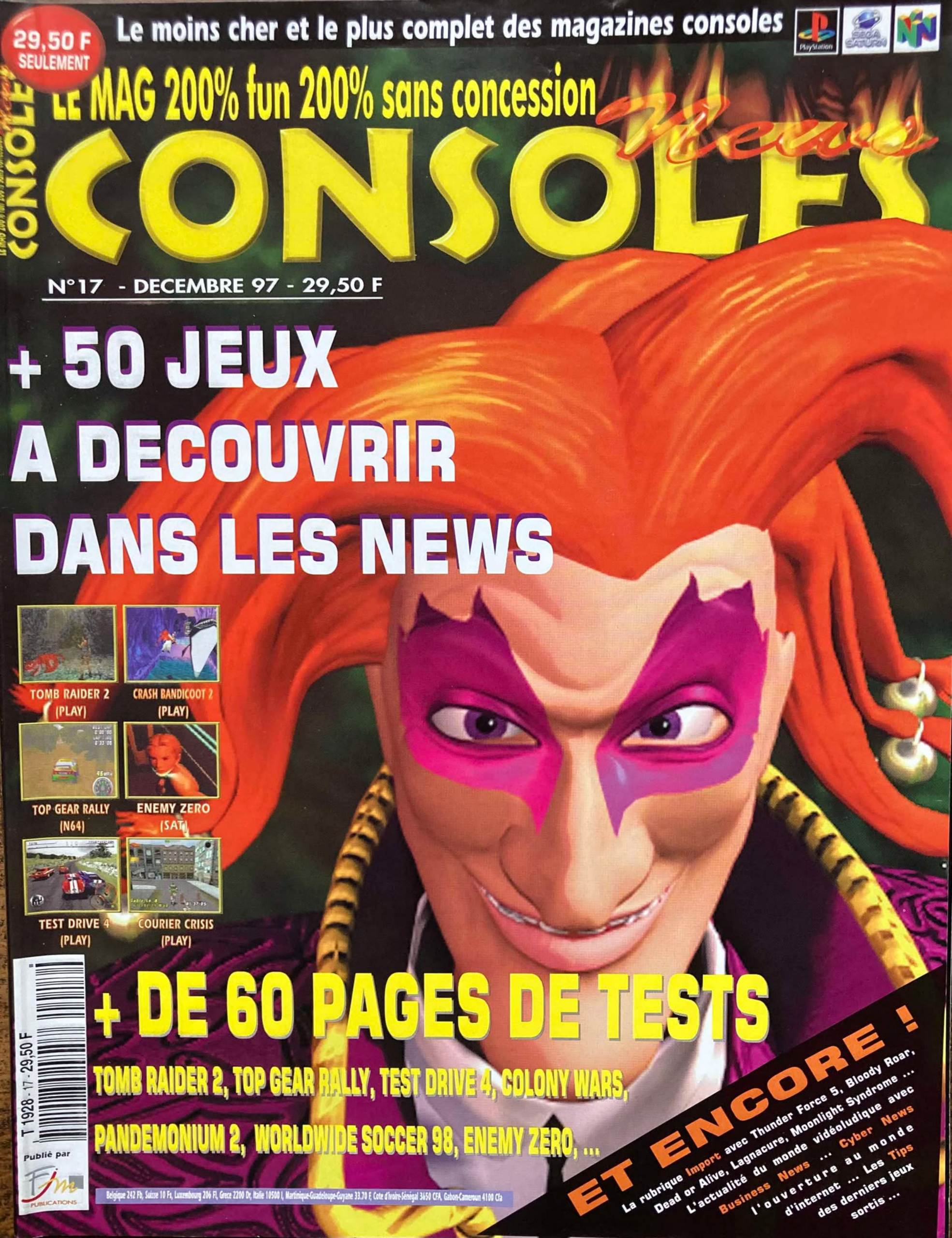 Première page de consolesnews numero17