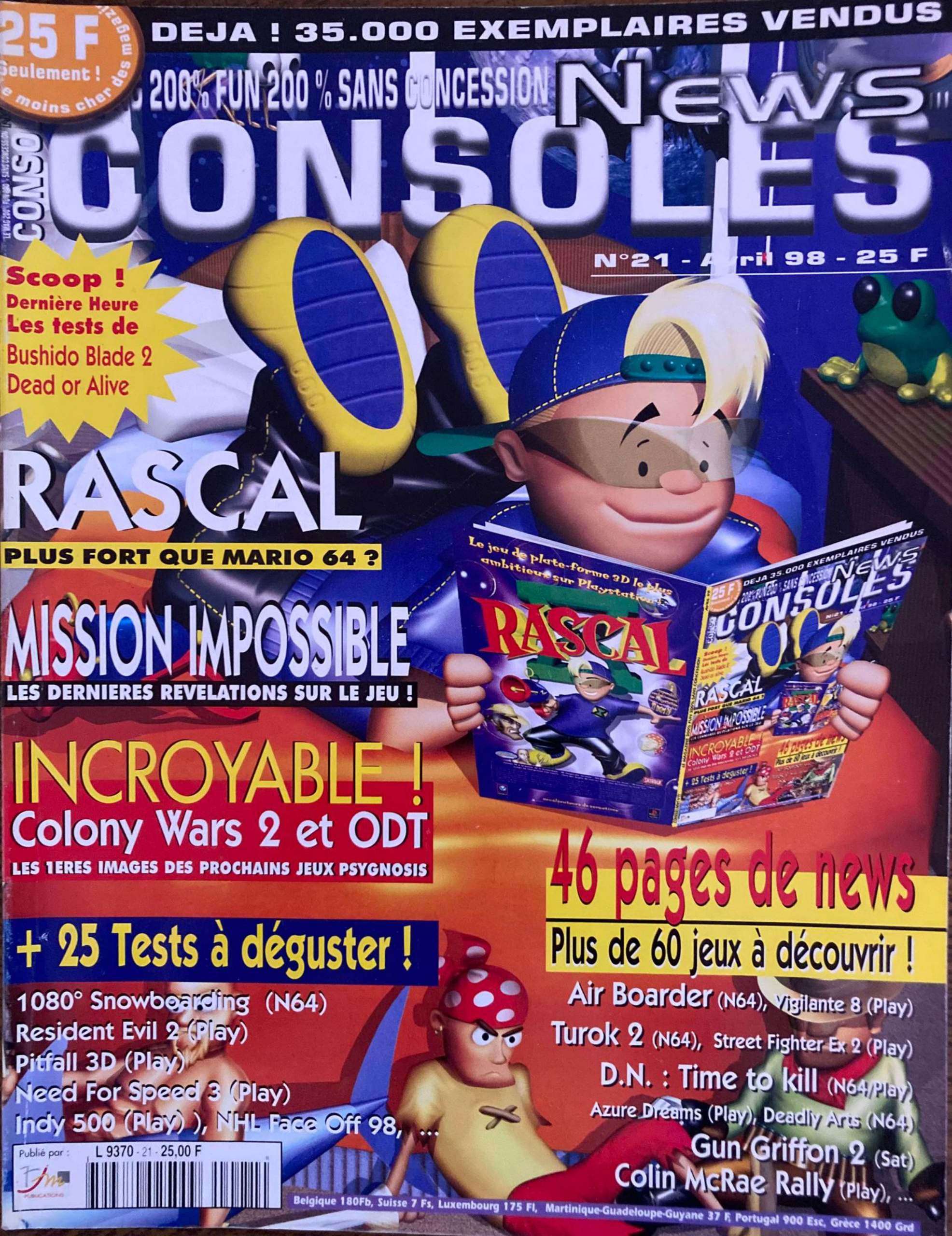 Première page de consolesnews numero21