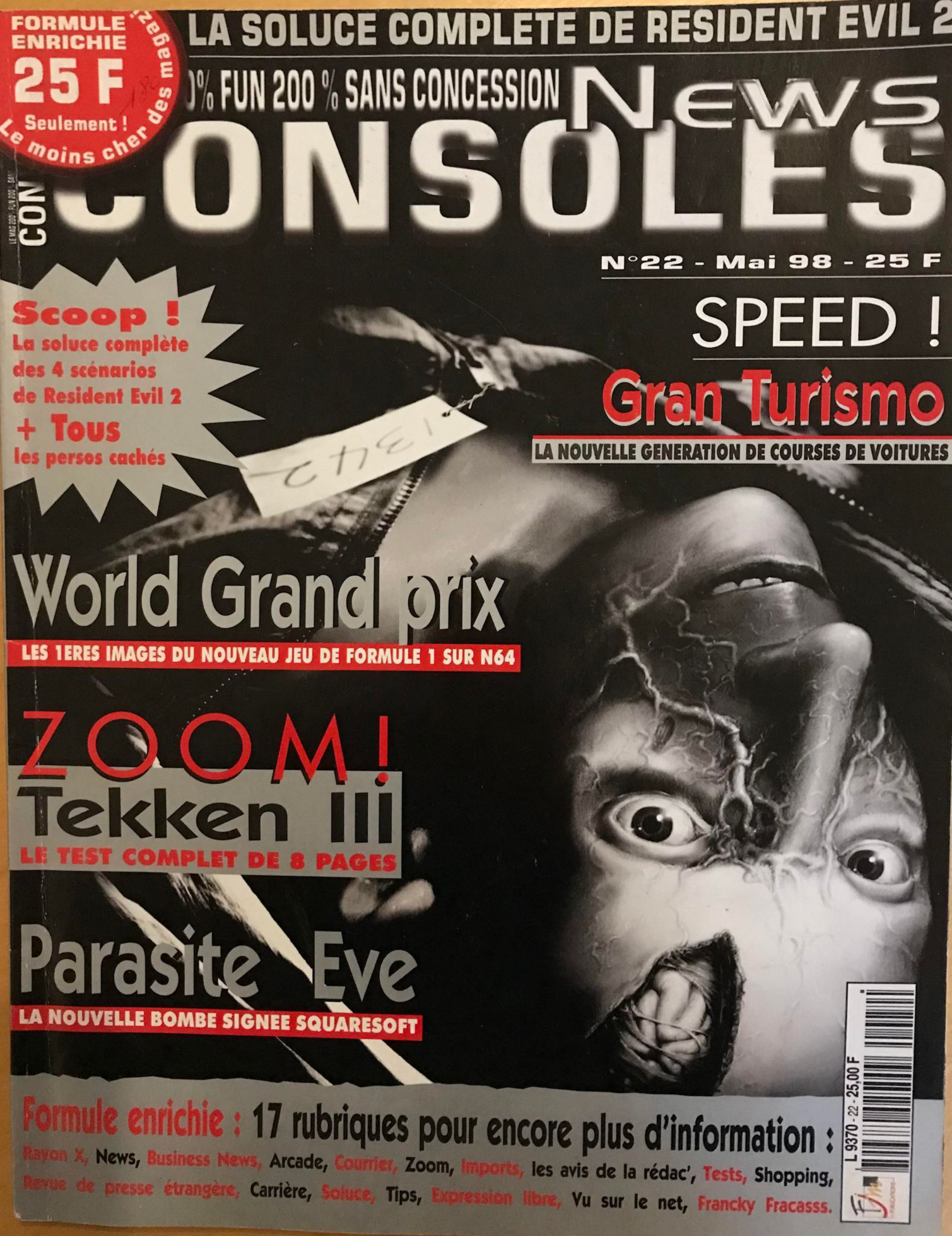 Première page de consolesnews numero22
