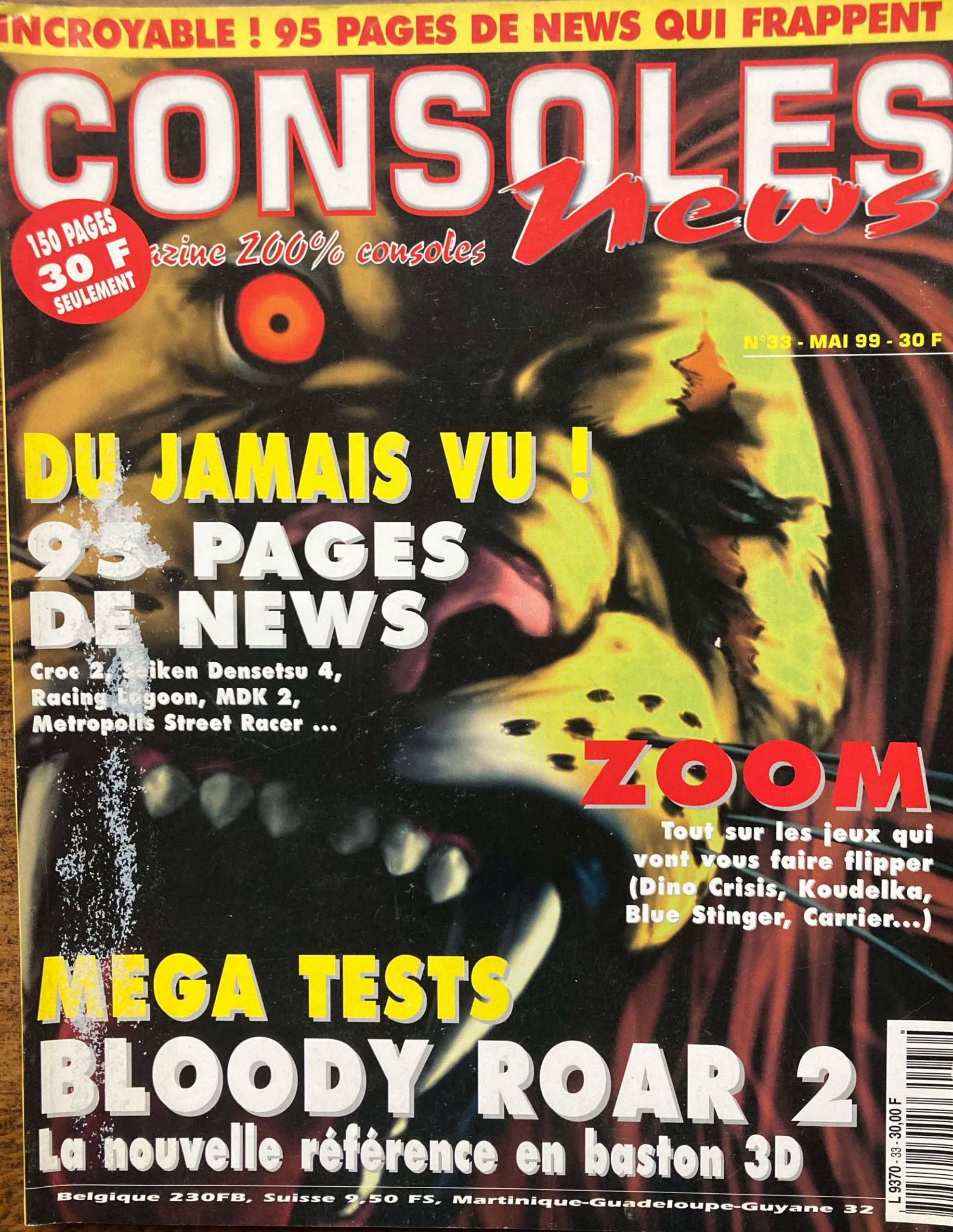 Première page de consolesnews numero33