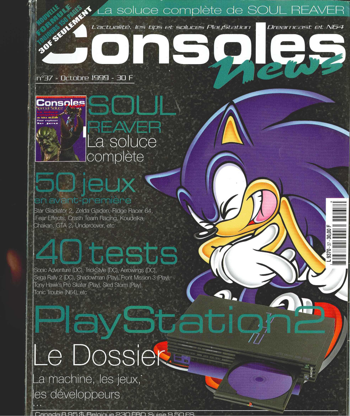 Première page de consolesnews numero37