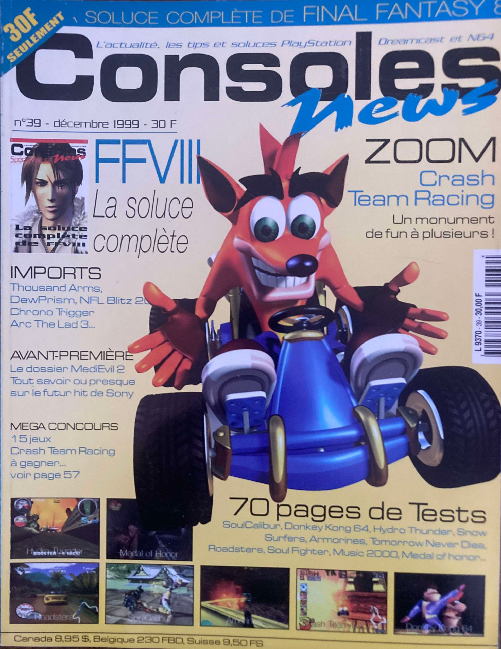 Première page de consolesnews numero39