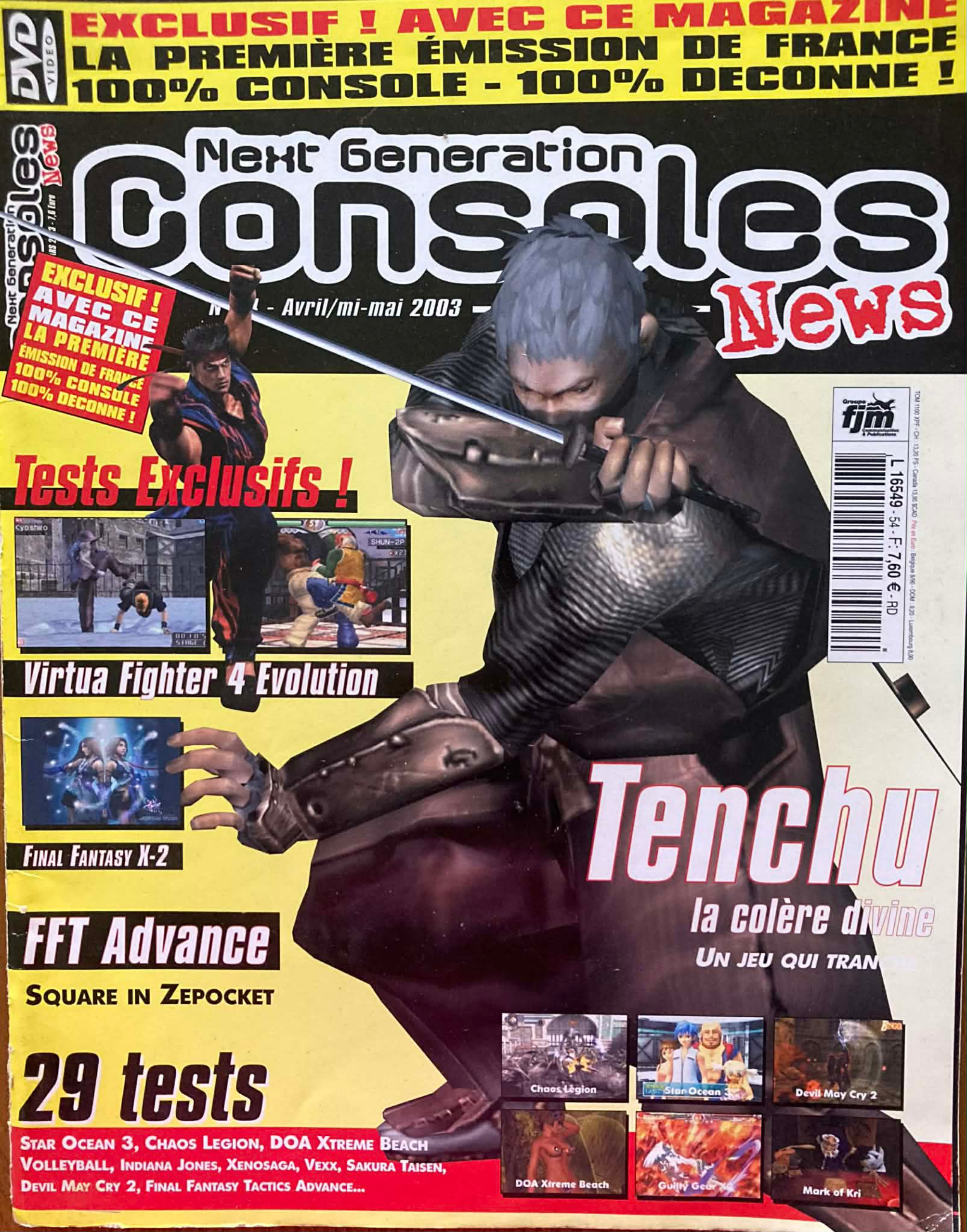 Première page de consolesnews numero54