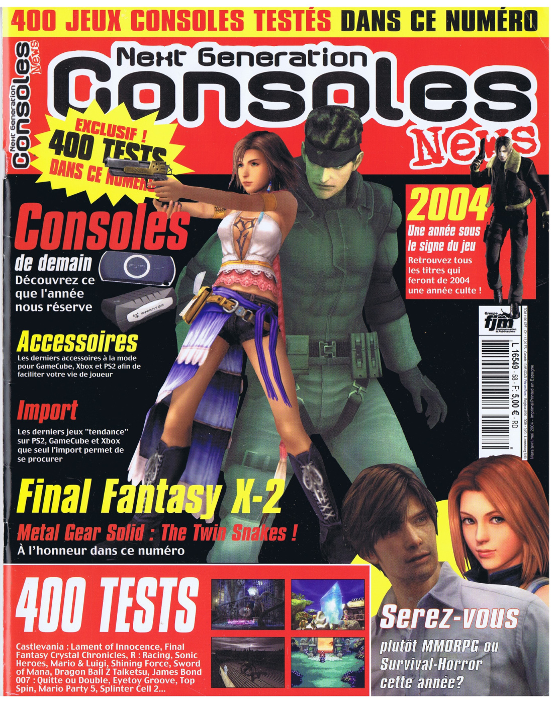 Première page de consolesnews numero58
