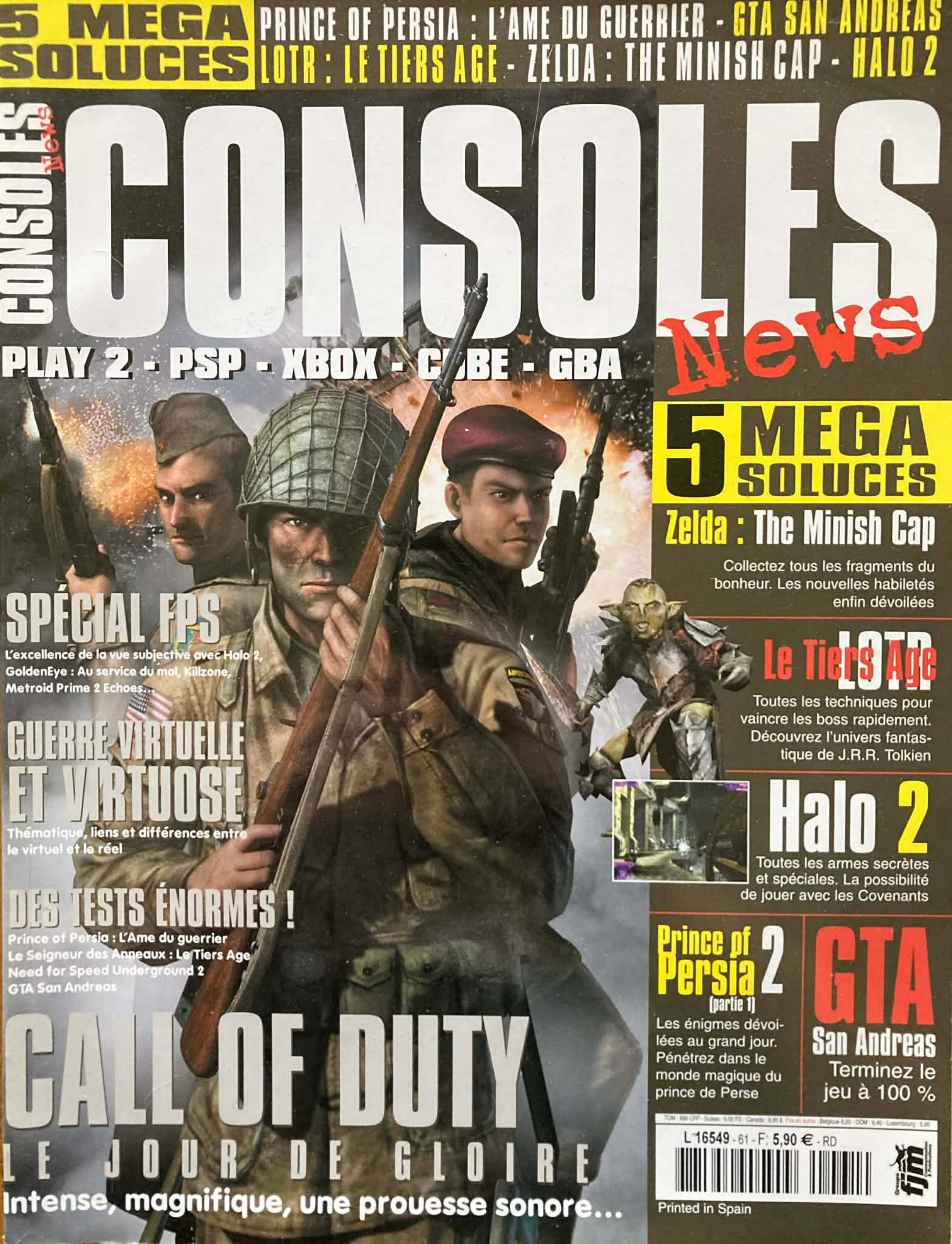 Première page de consolesnews numero61