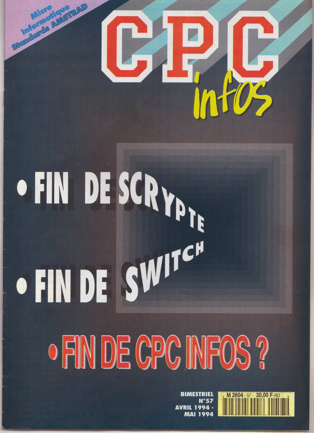 Première page de cpcinfos numero57