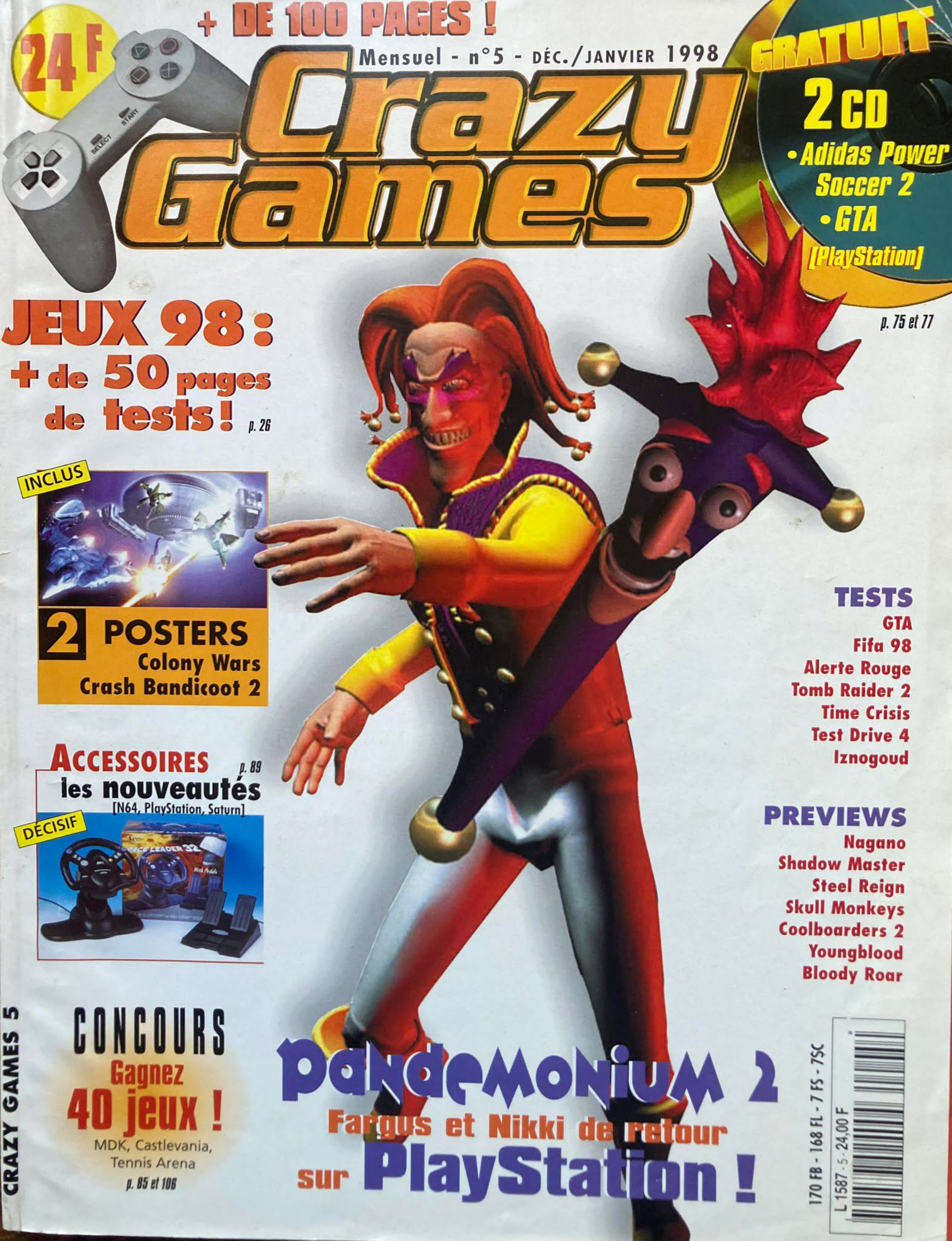Première page de crazygames numero05