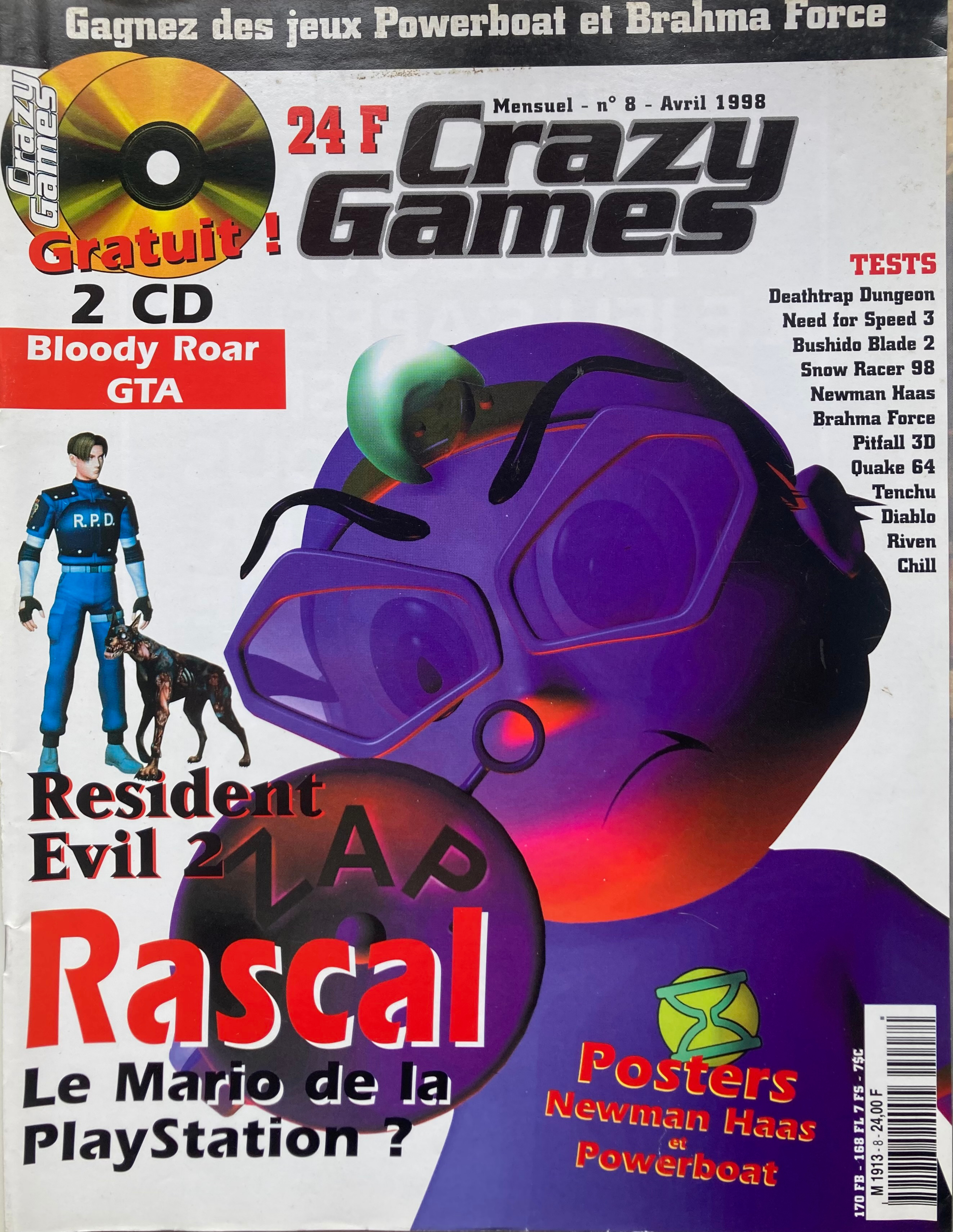 Première page de crazygames numero08