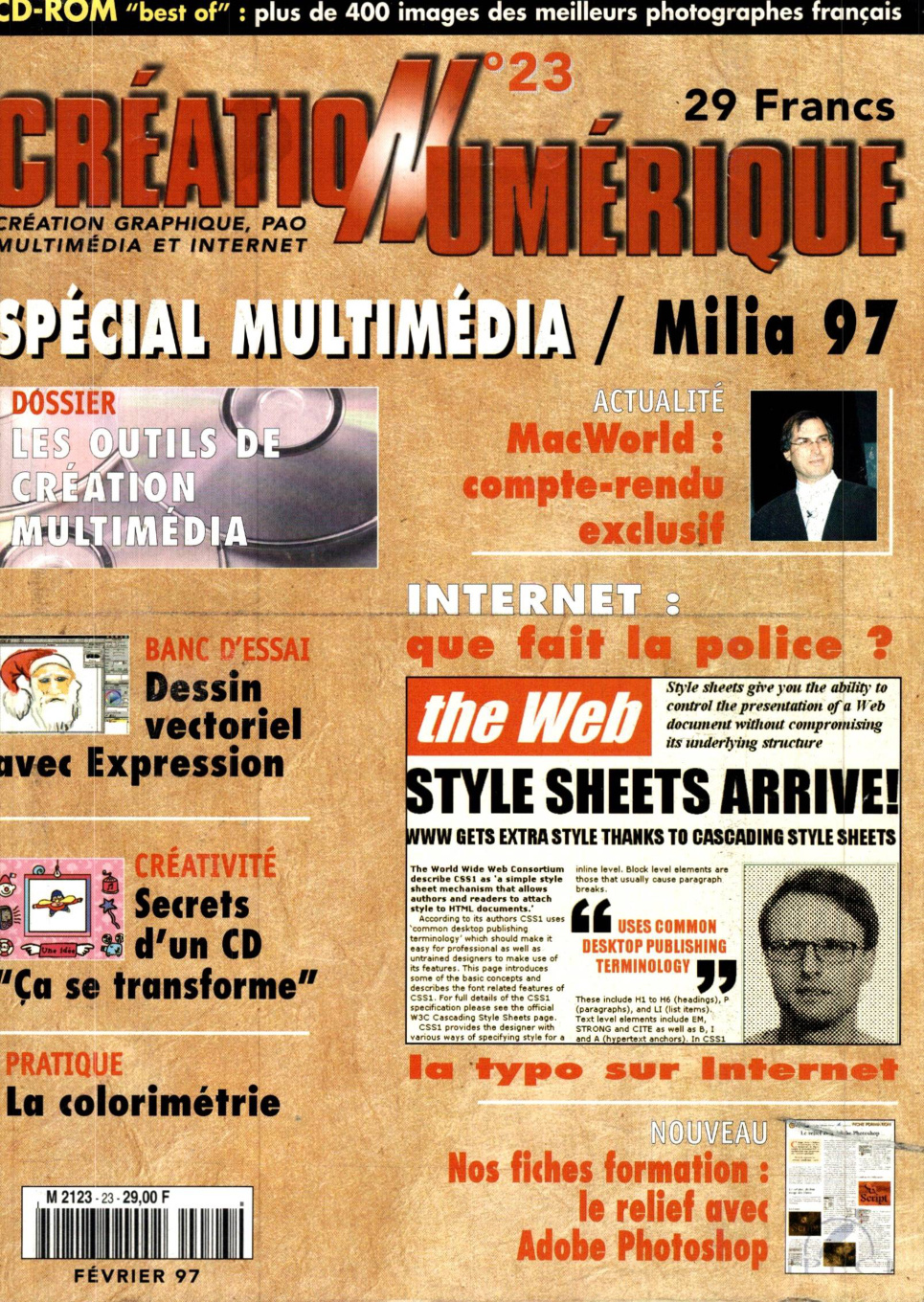 Première page de creationnumerique numero23