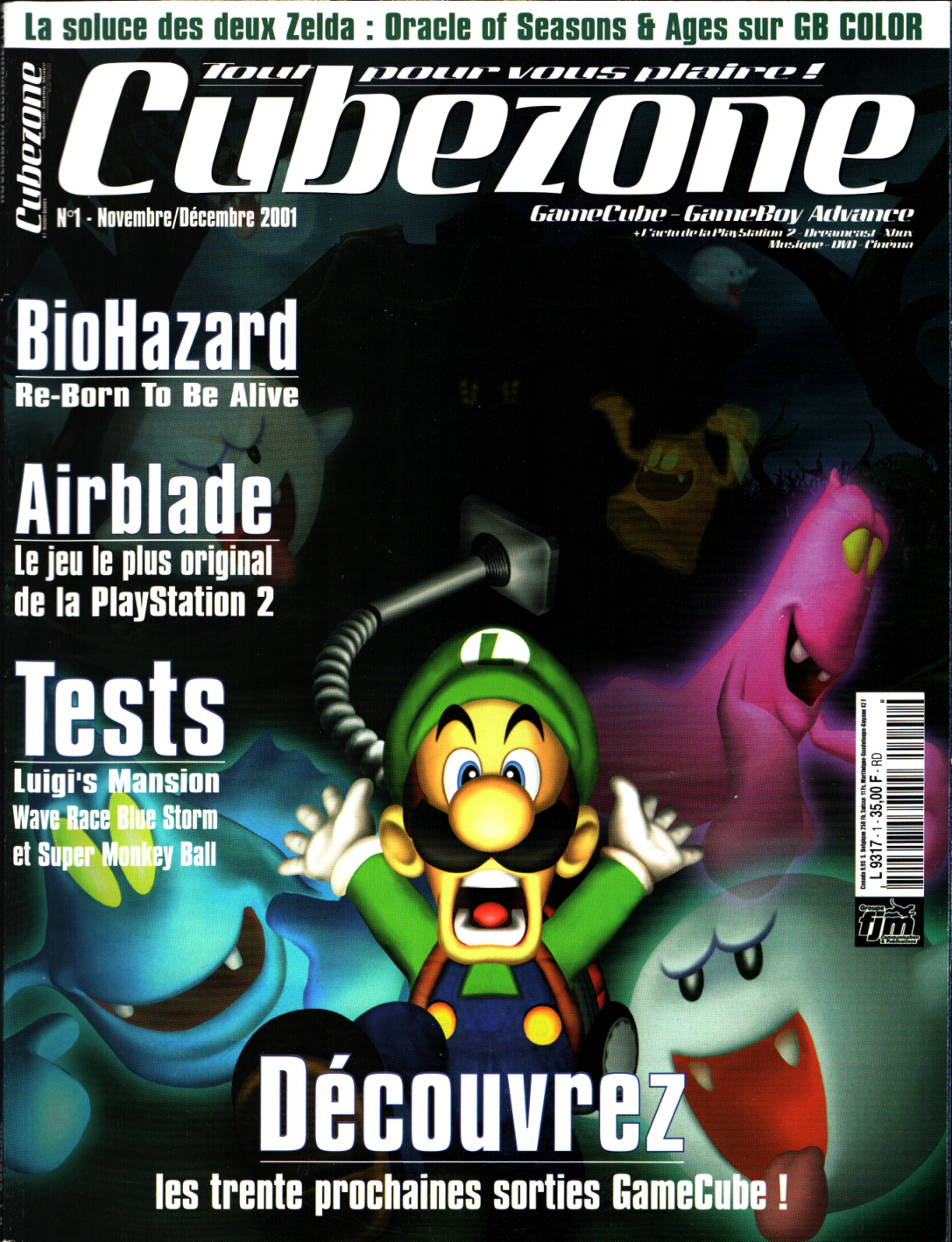 Première page de cubezone numero01