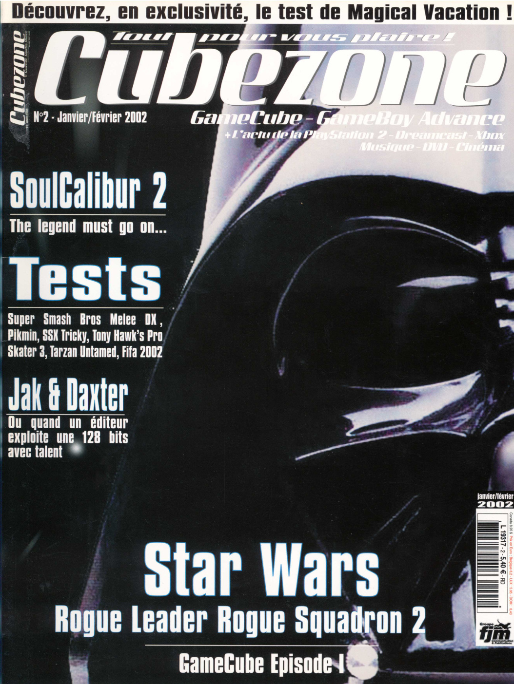 Première page de cubezone numero02
