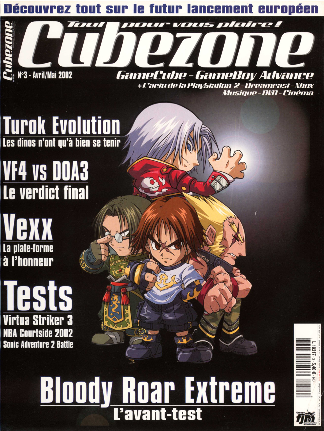 Première page de cubezone numero03