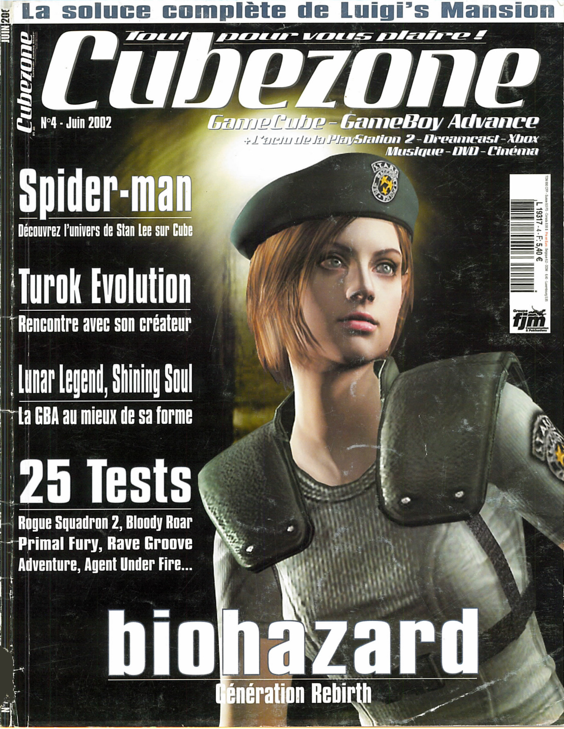 Première page de cubezone numero04