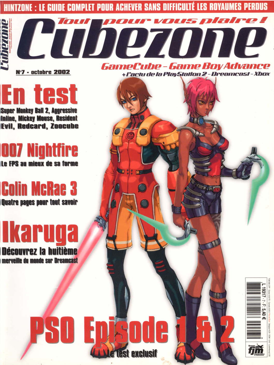 Première page de cubezone numero07