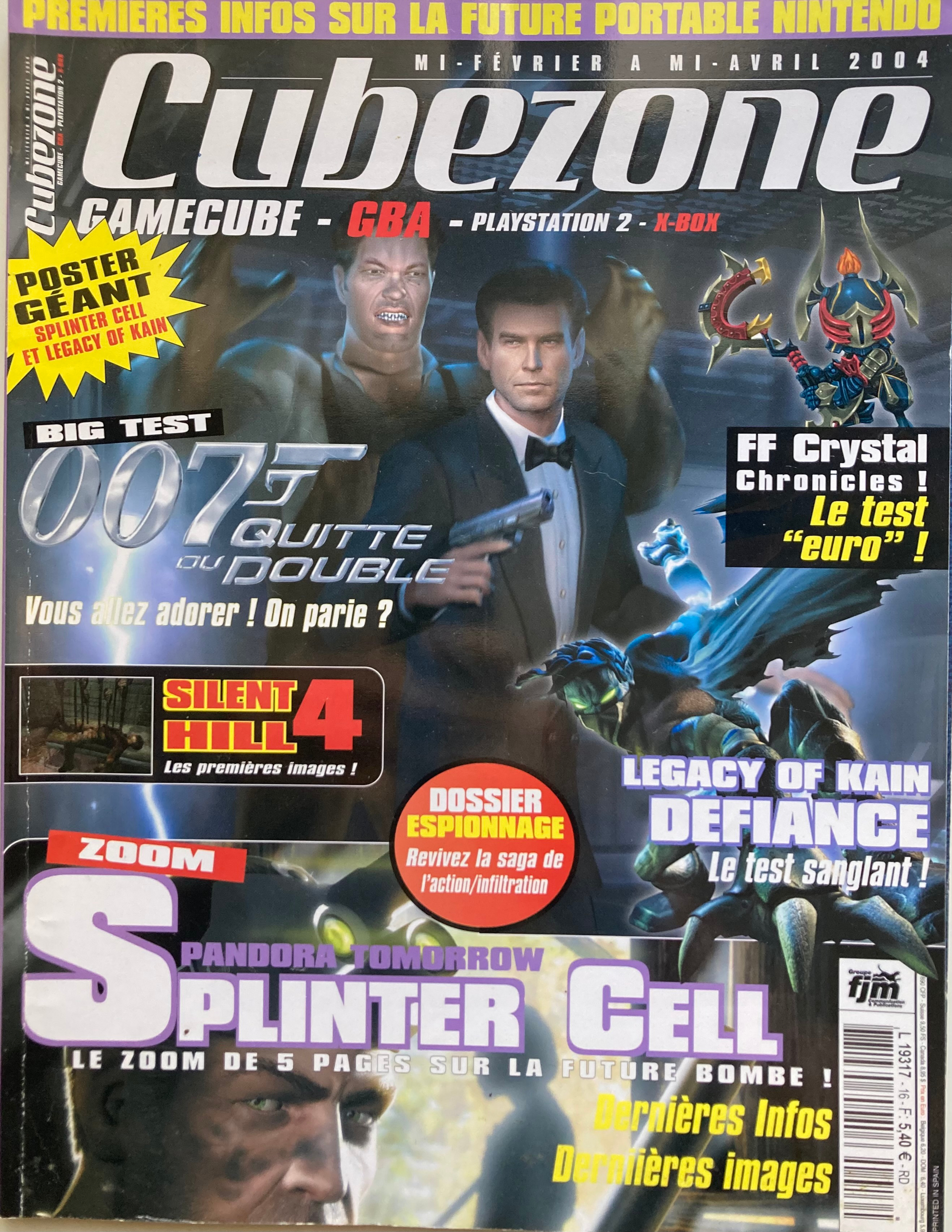 Première page de cubezone numero16