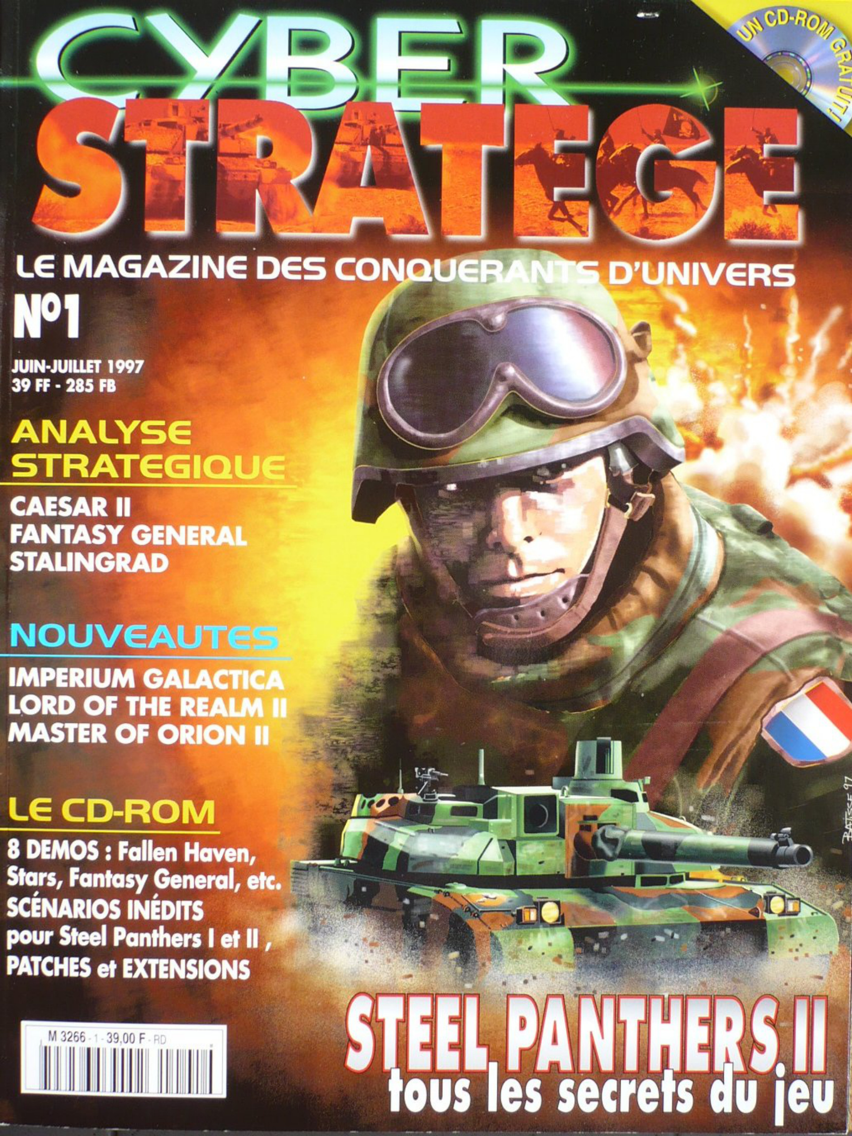 Première page de cyberstratege numer01