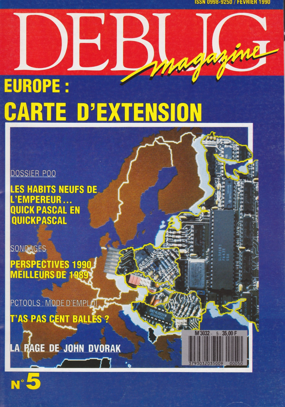 Première page de debugmagazine numero05