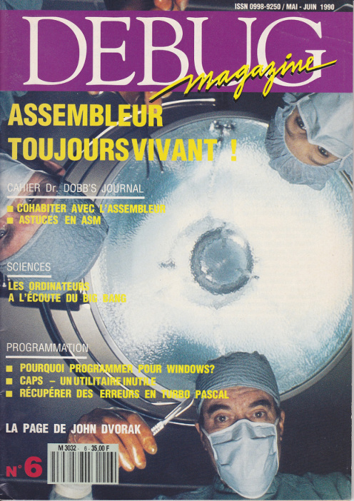 Première page de debugmagazine numero06