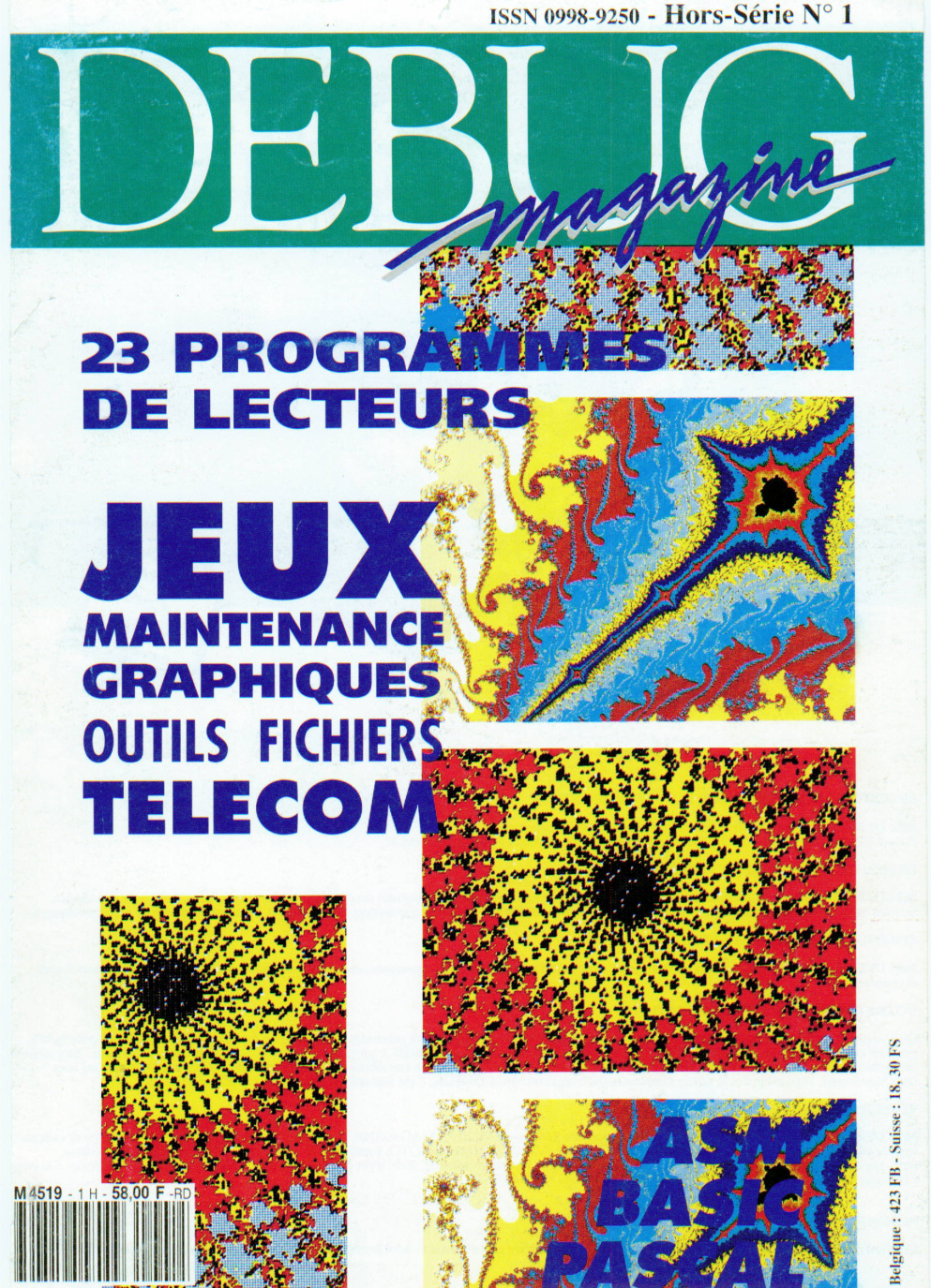 Première page de debugmagazine numerohs01