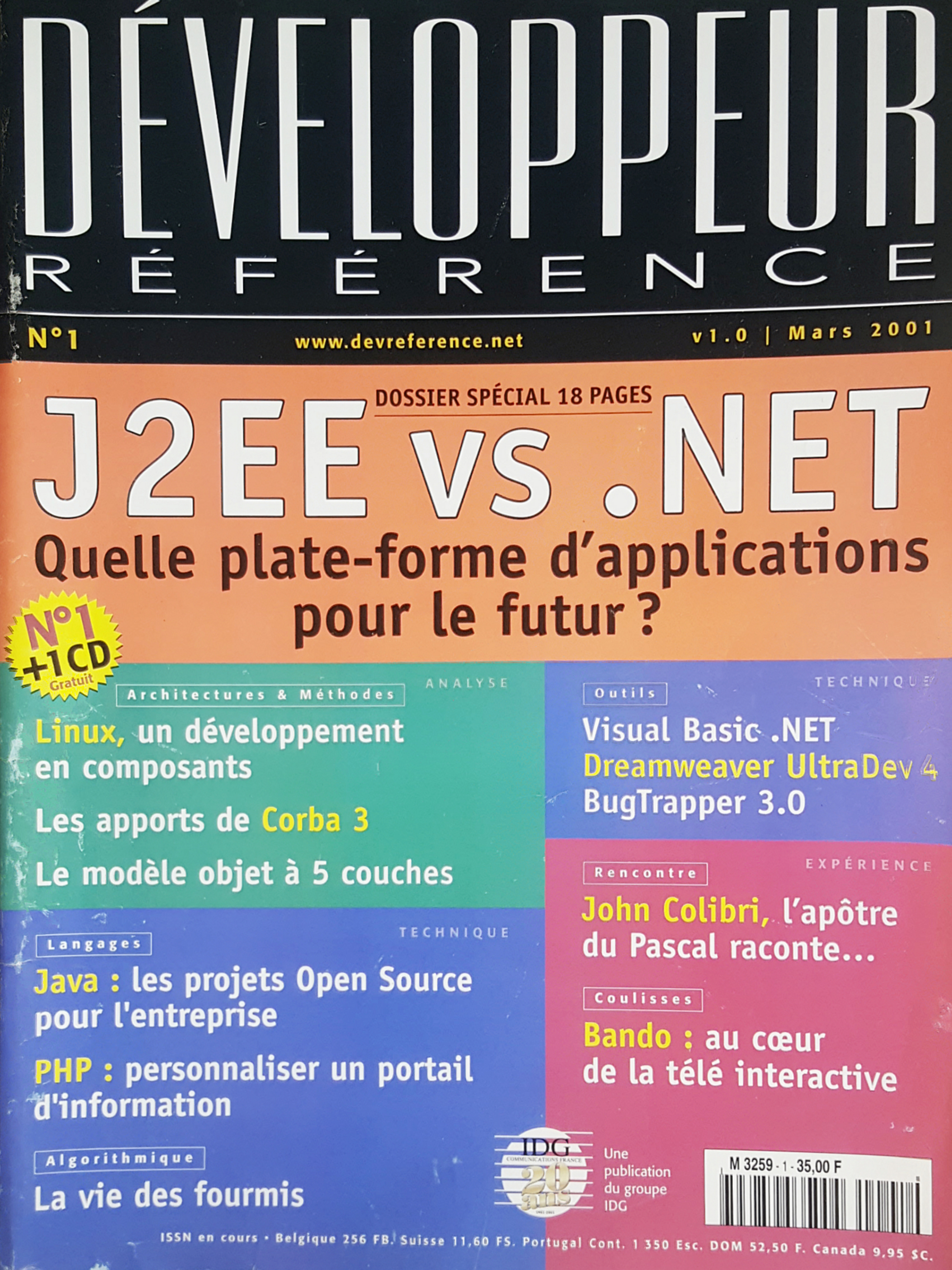 Première page de developpeurreference numero01