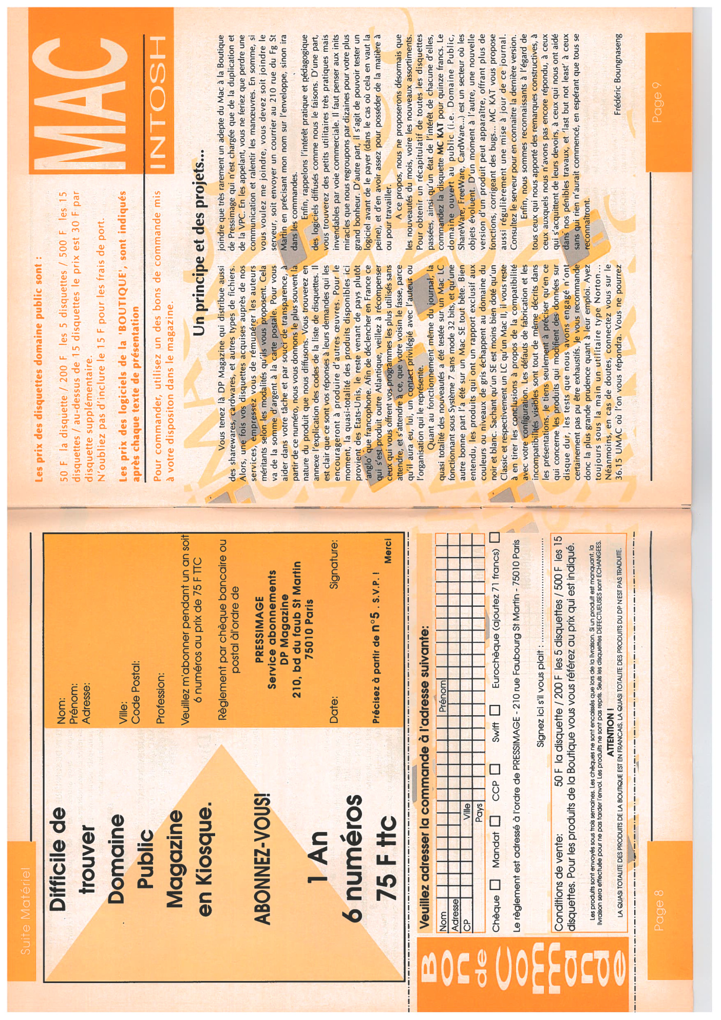 Première page de dpmagazine numero05 05