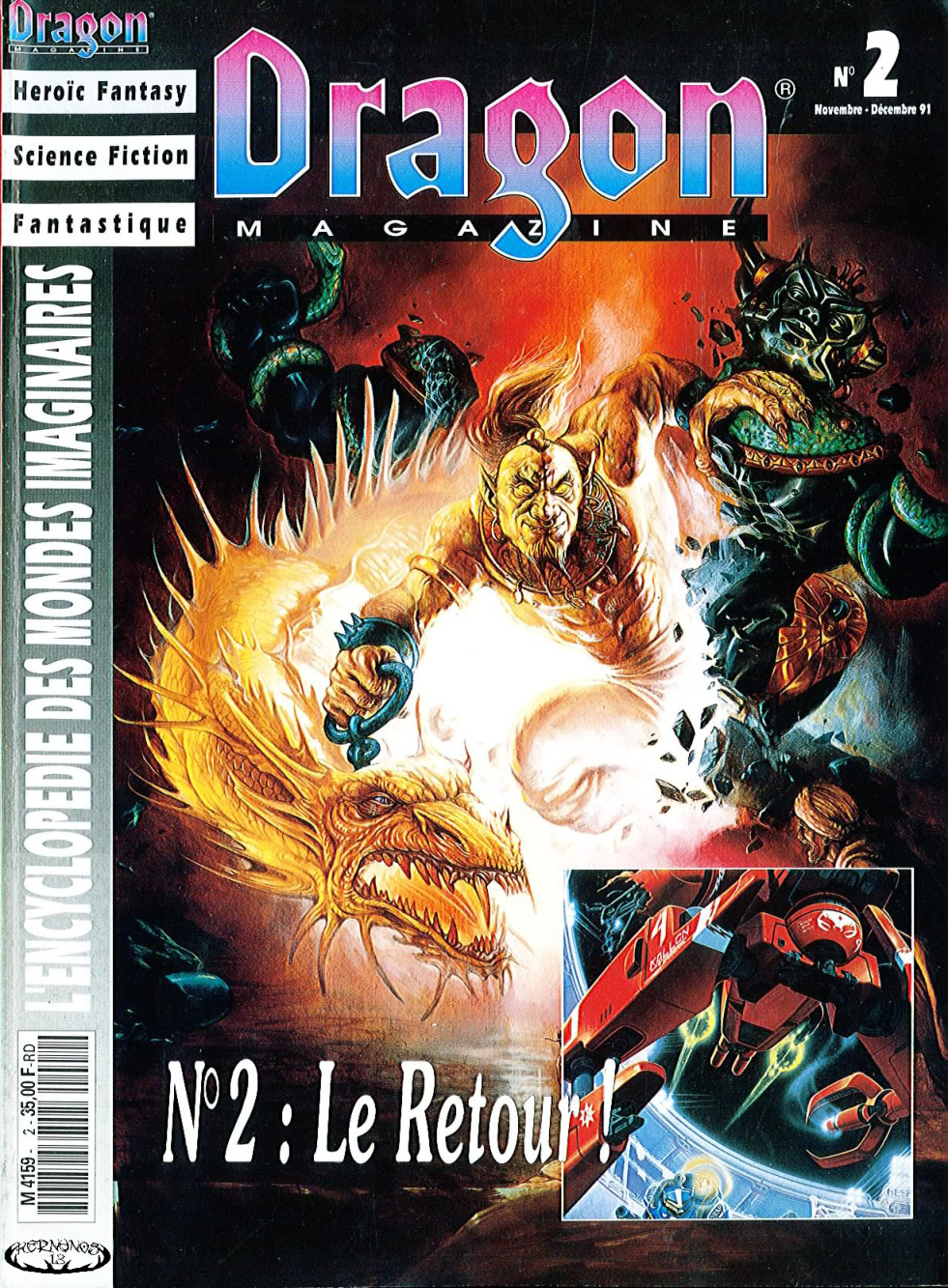 Première page de dragonmagazine numero02