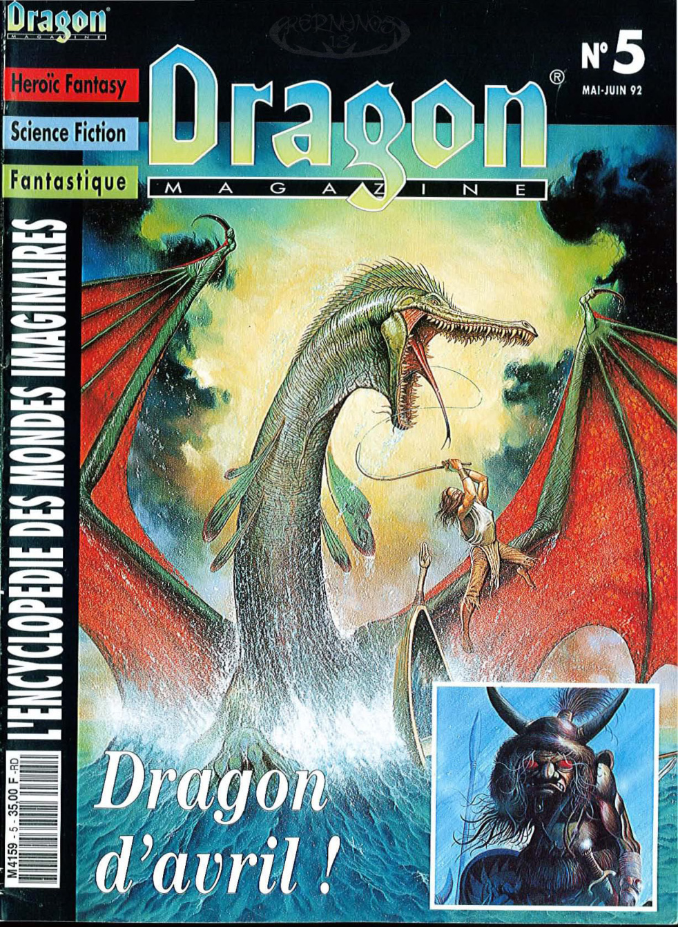 Première page de dragonmagazine numero05