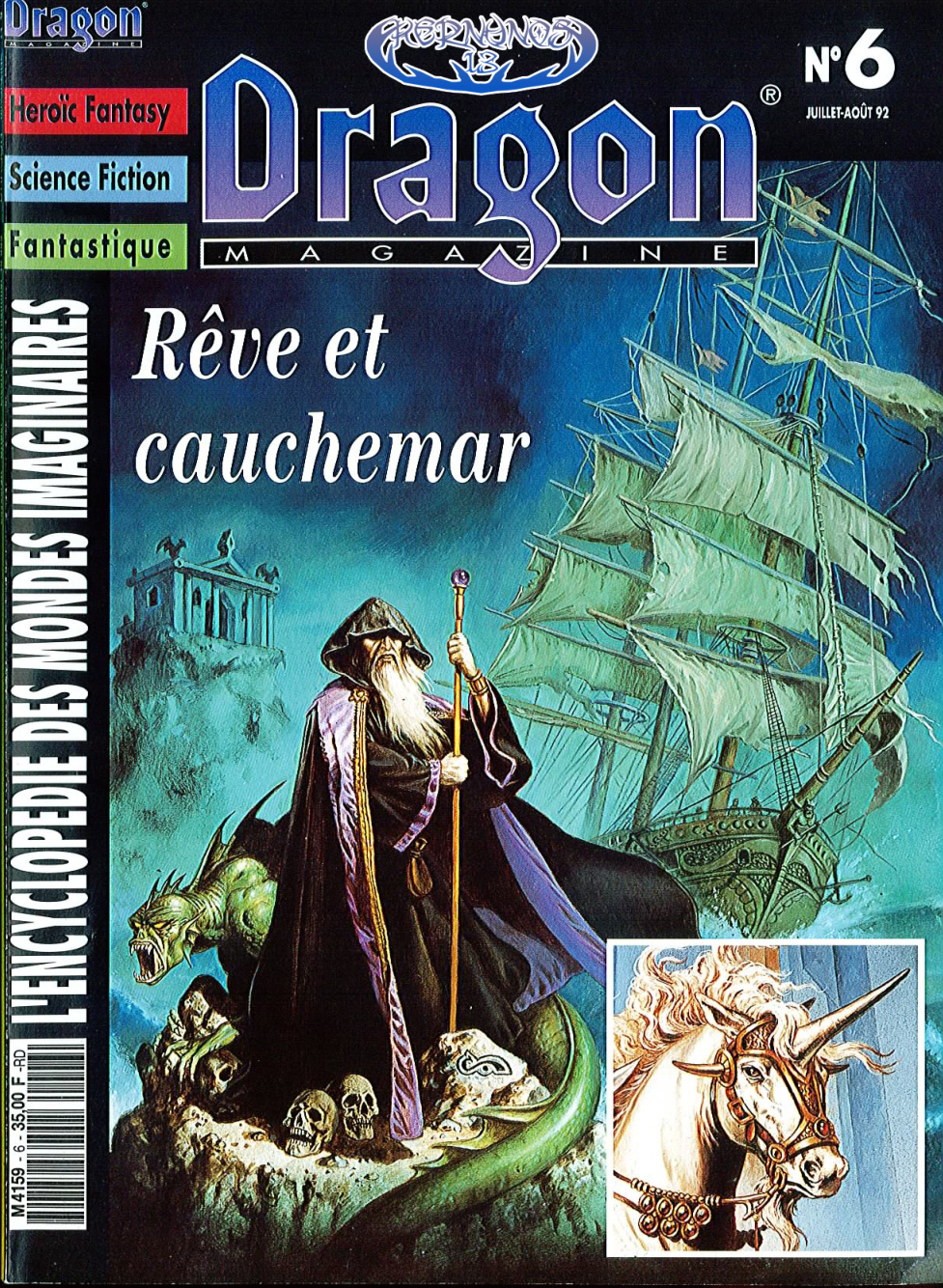 Première page de dragonmagazine numero06