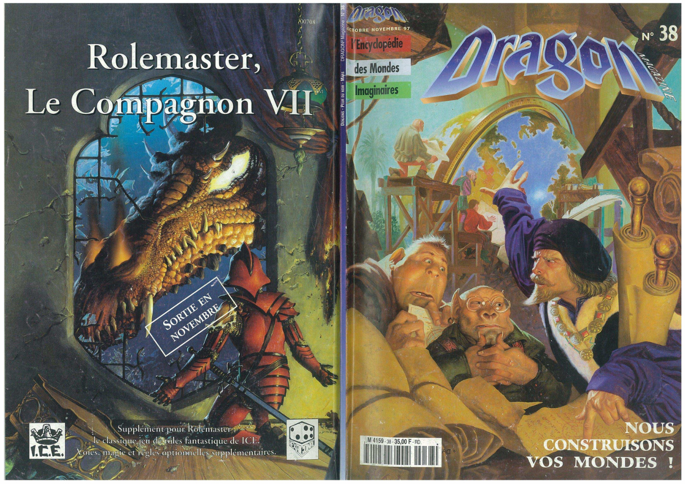 Première page de dragonmagazine numero38