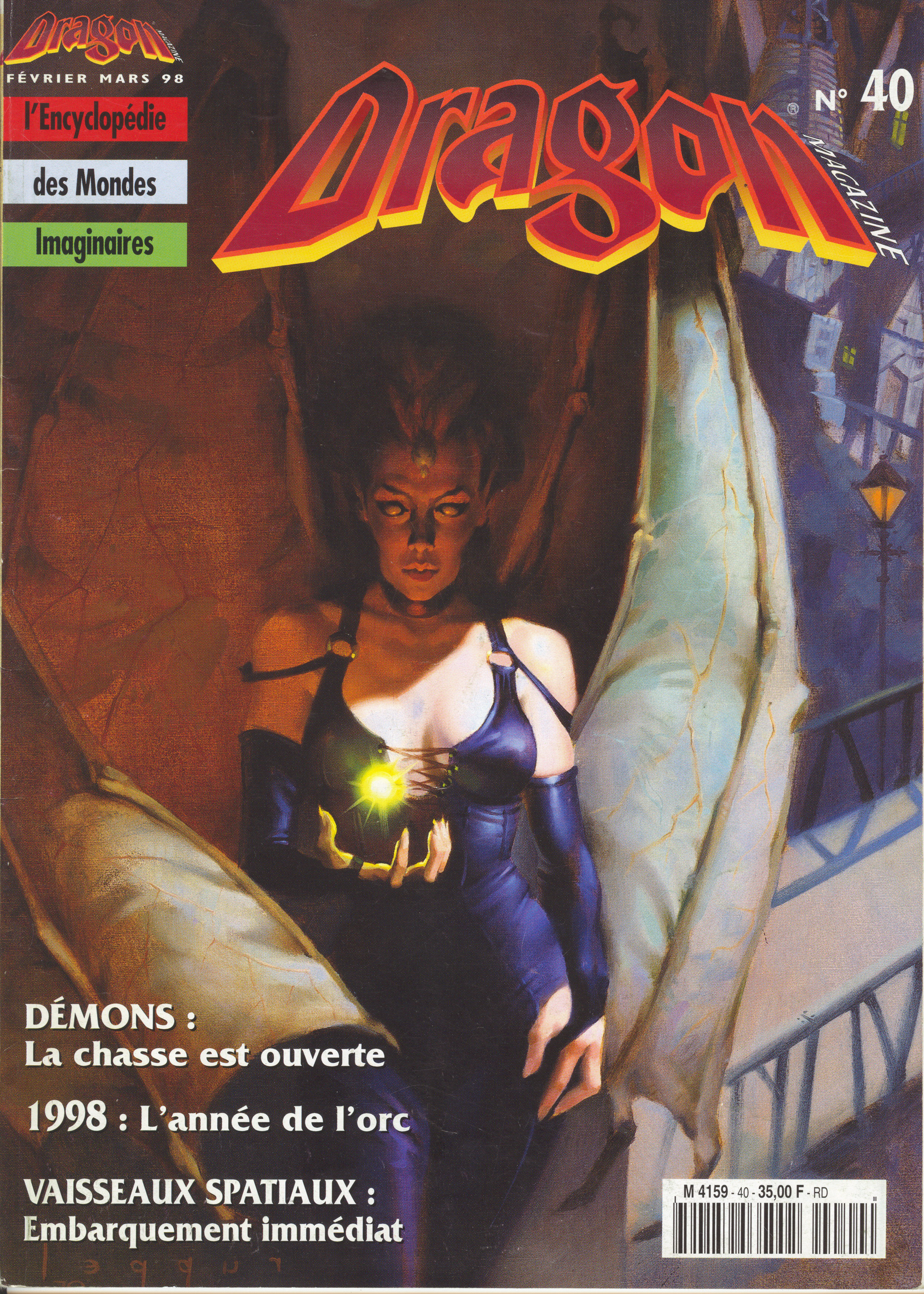 Première page de dragonmagazine numero40
