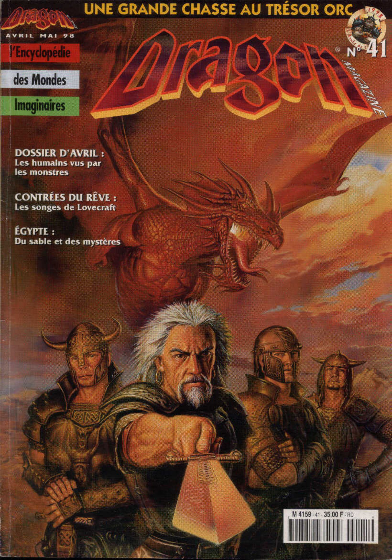 Première page de dragonmagazine numero41