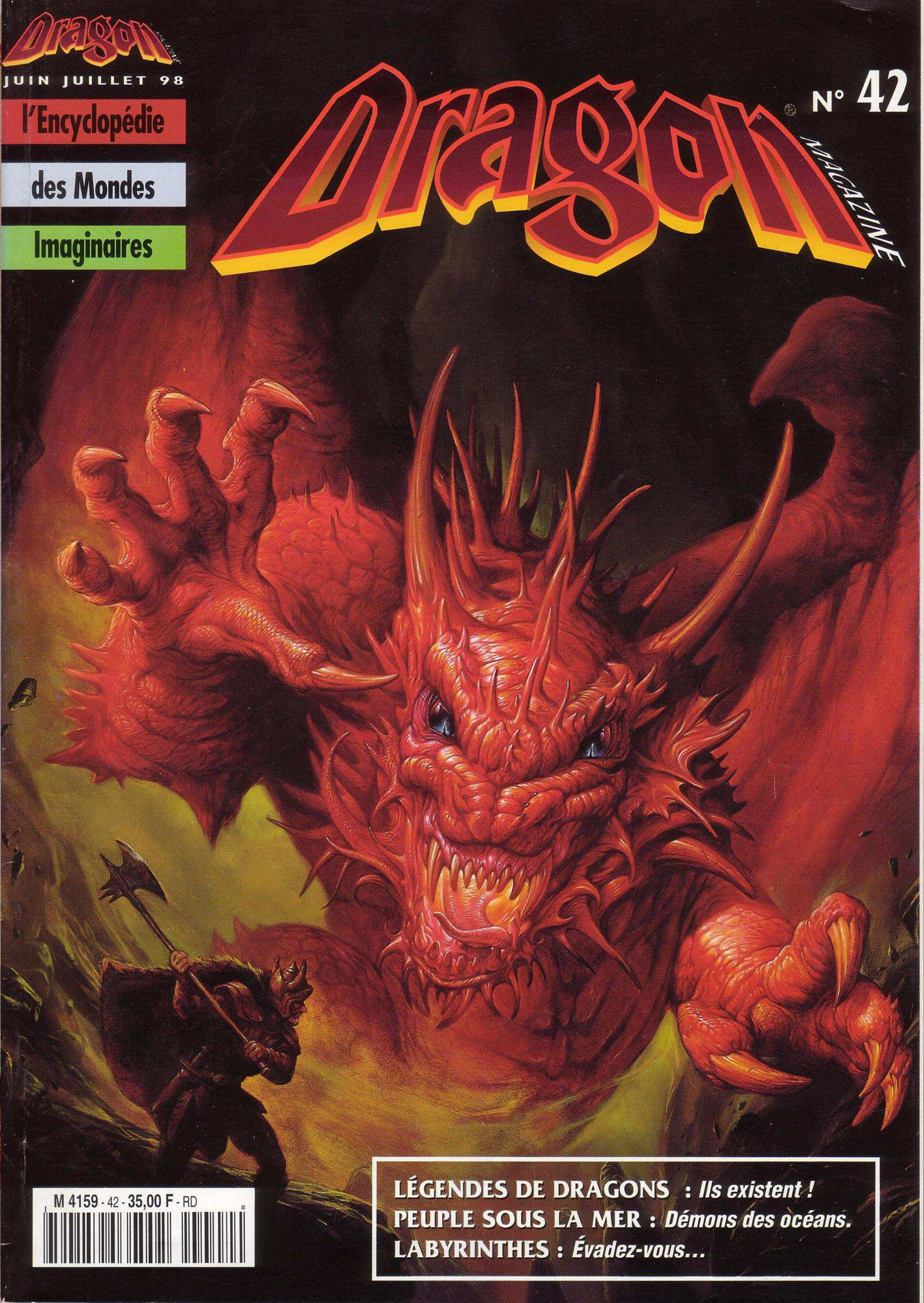 Première page de dragonmagazine numero42