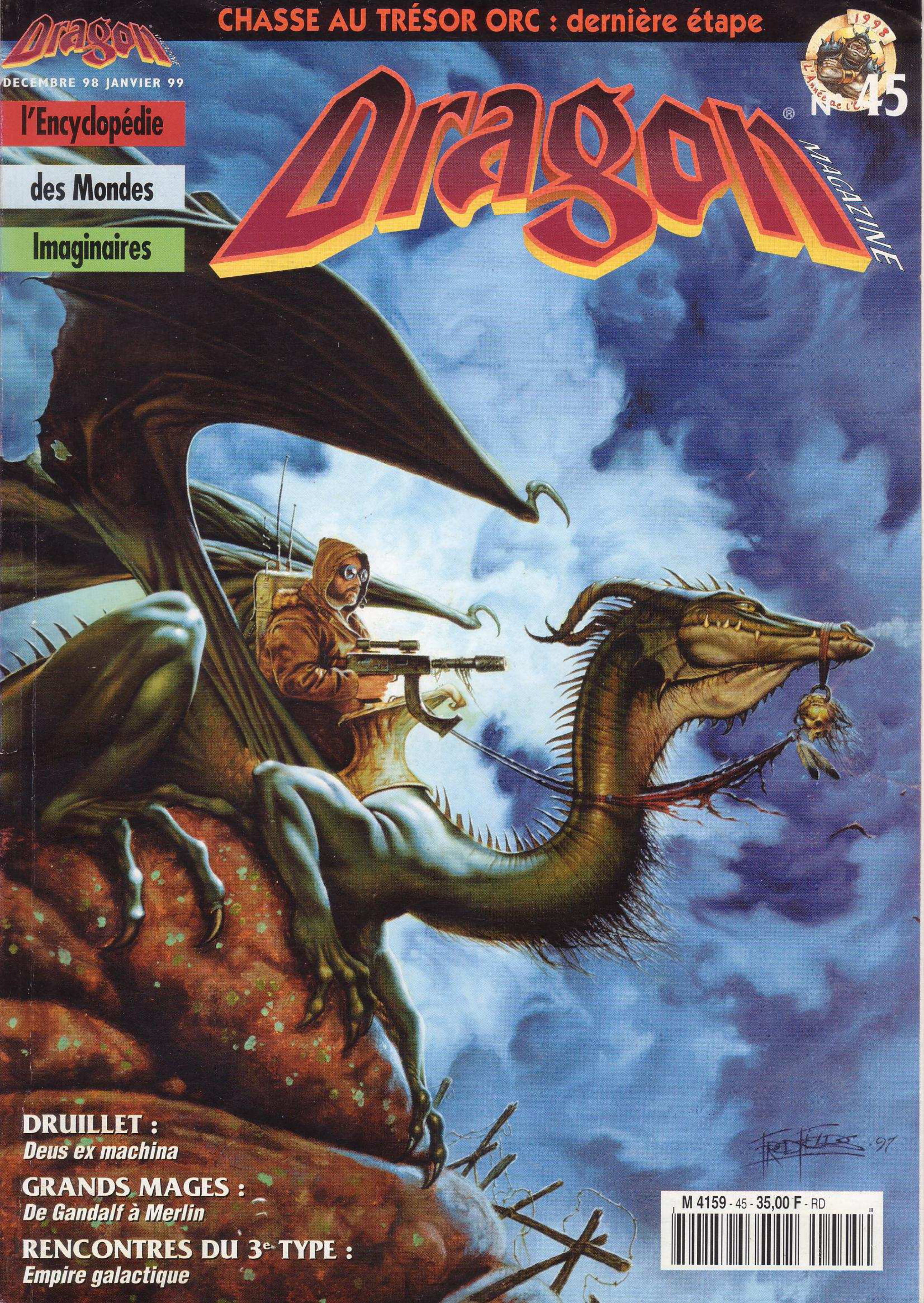 Première page de dragonmagazine numero45