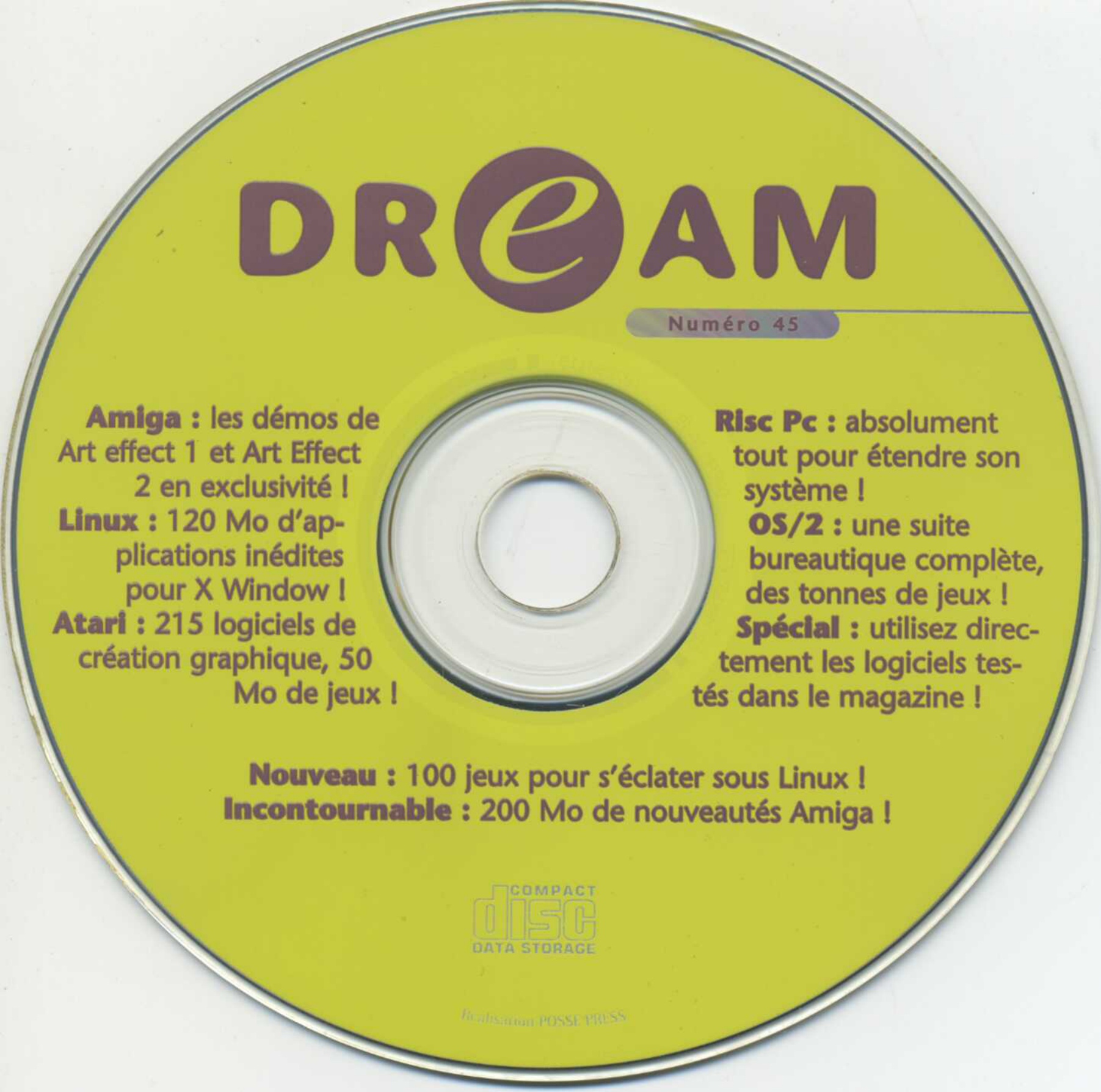 Première page de dream numeroCD45