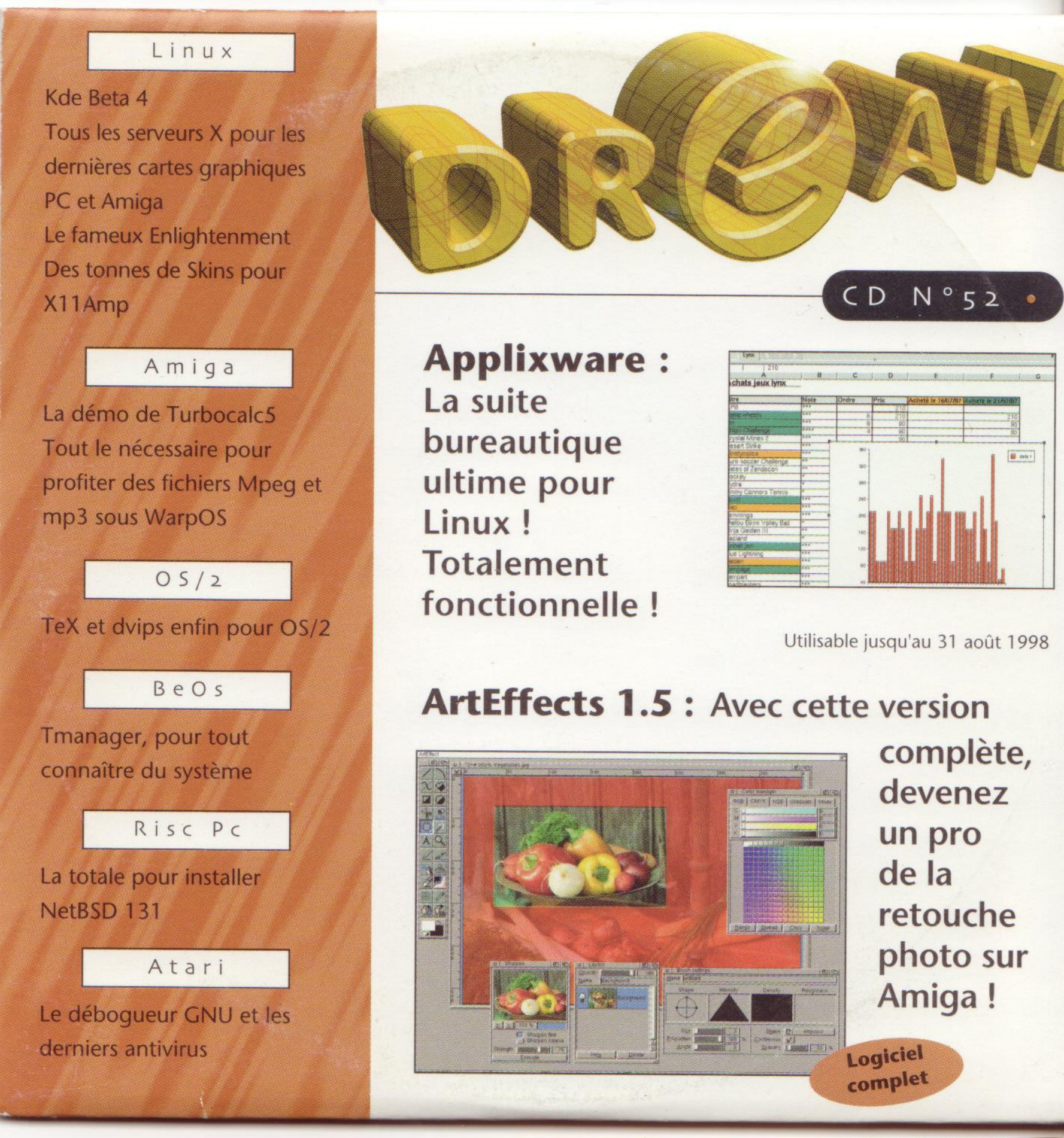 Première page de dream numeroCD52