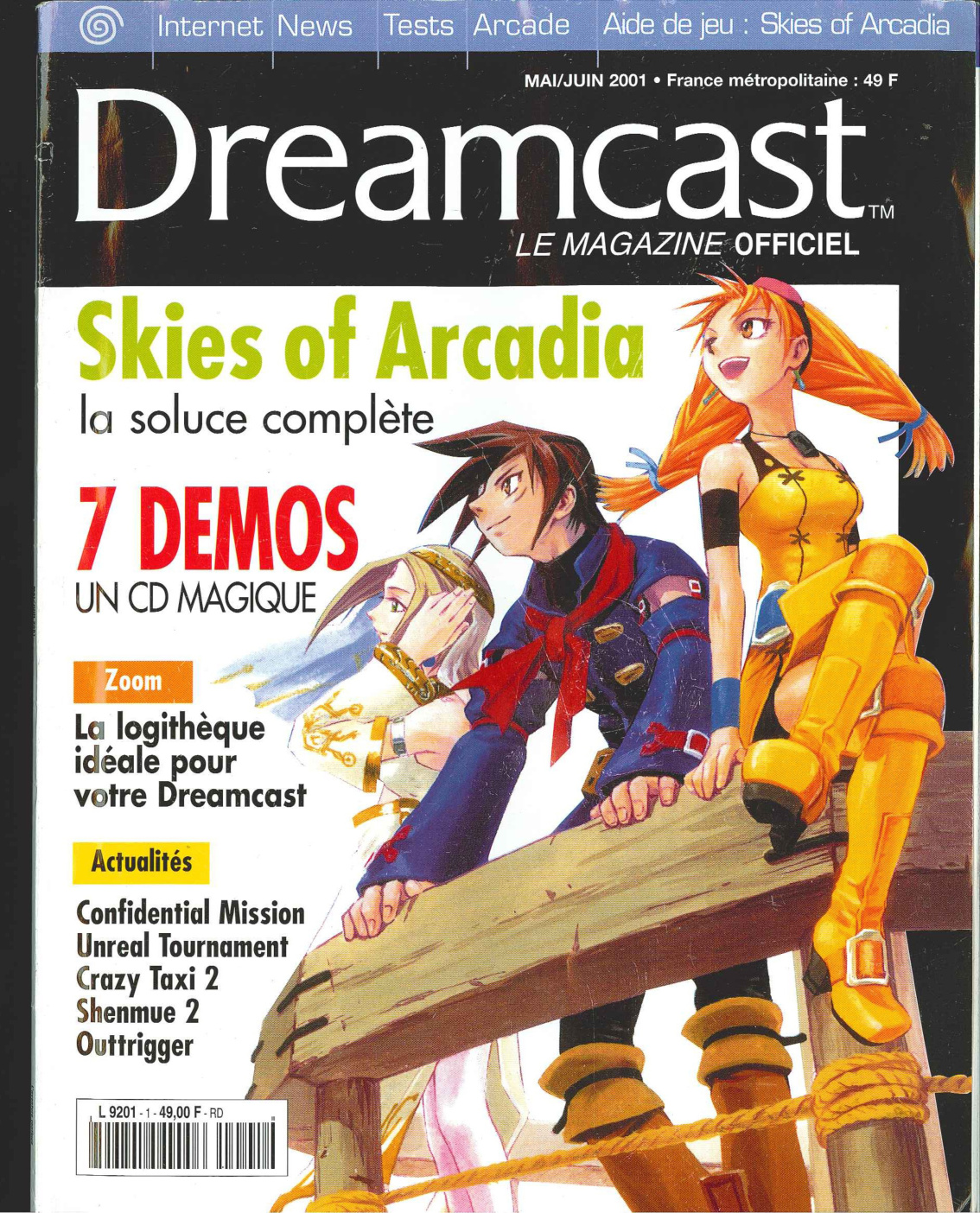 Première page de dreamcast numero01