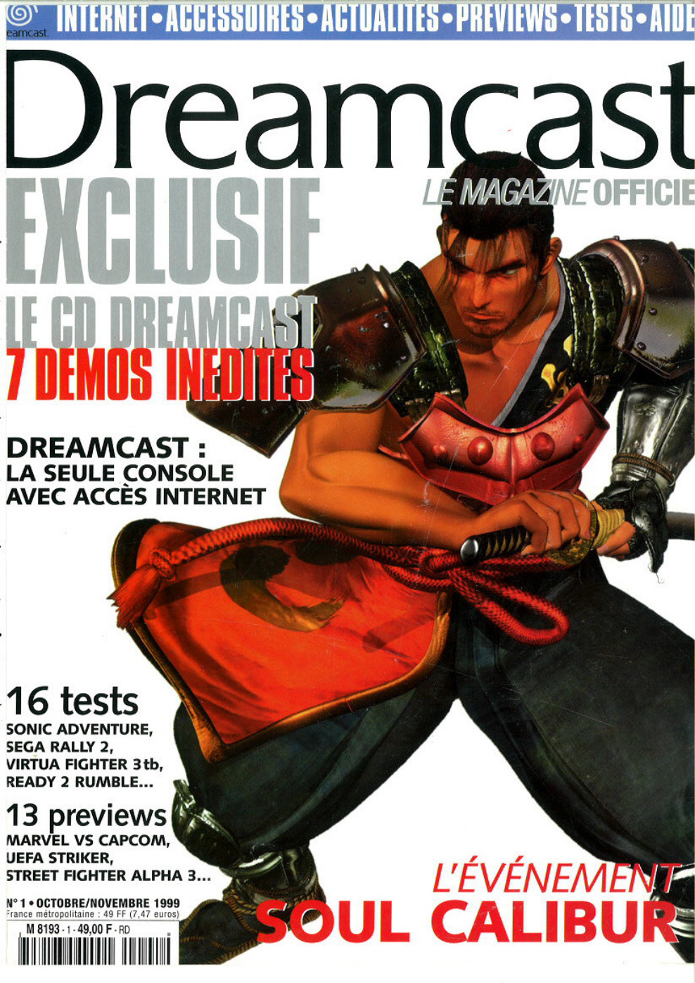Première page de dreamcast numero1