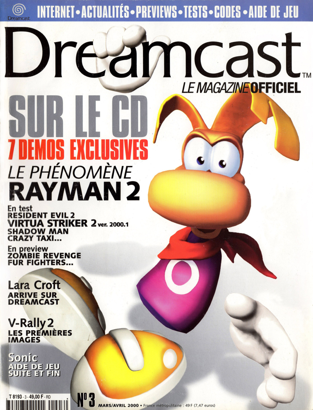 Première page de dreamcast numero3