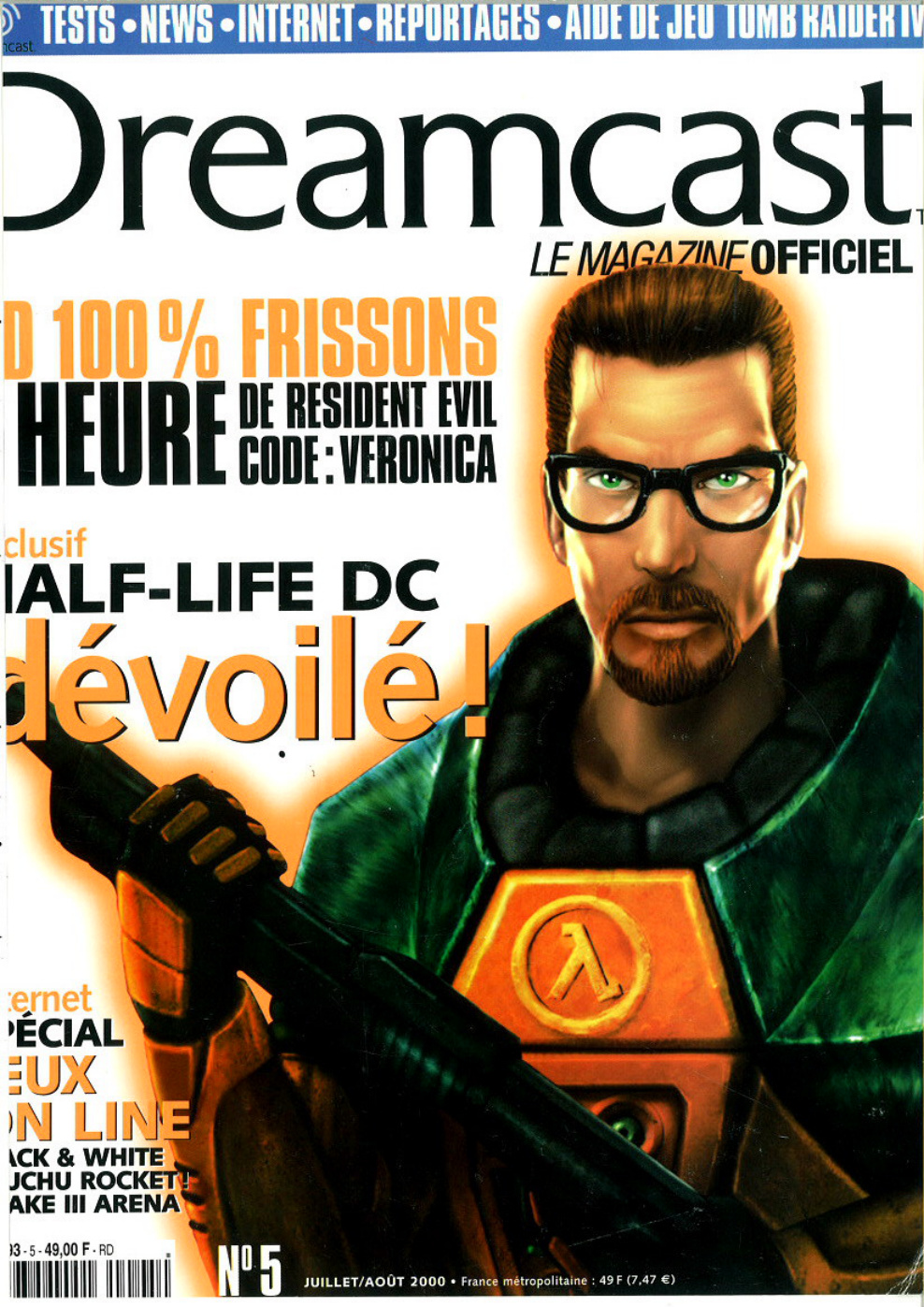 Première page de dreamcast numero5